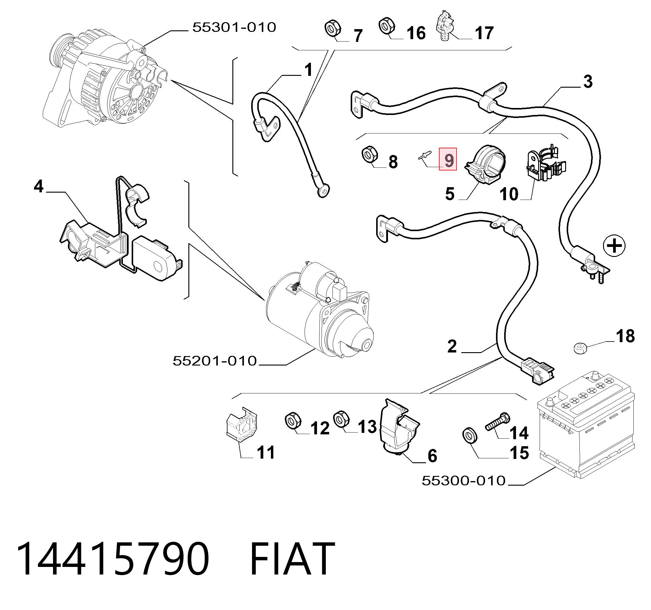 14415790 Fiat/Alfa/Lancia