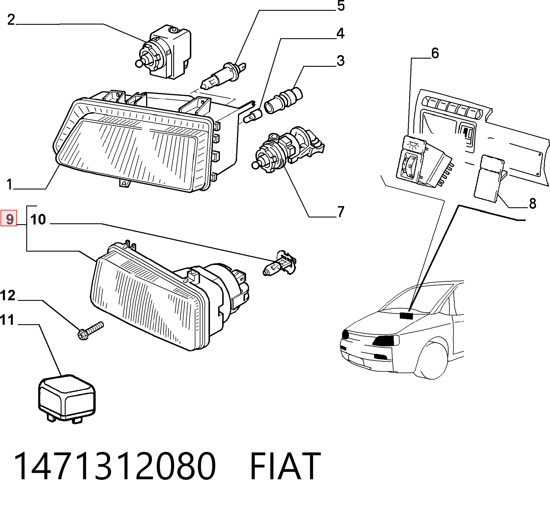 Faro antiniebla izquierdo Magneti Marelli LAA491 precio, desde 62,44 EUR