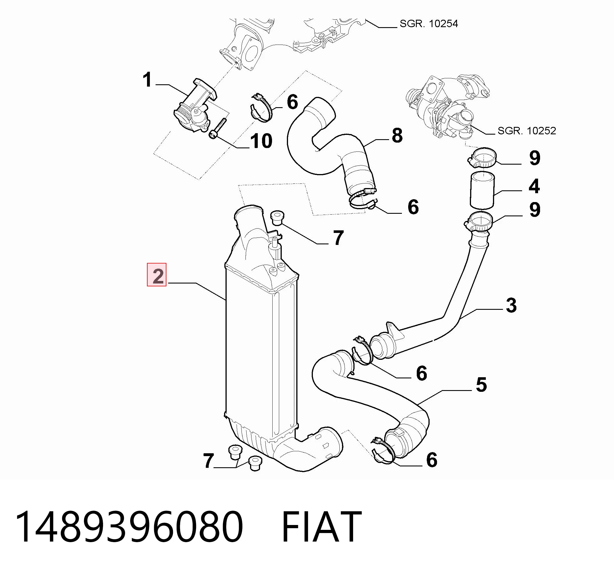 Radiador de aire, intercooler Citroen C8 (EA, EB)