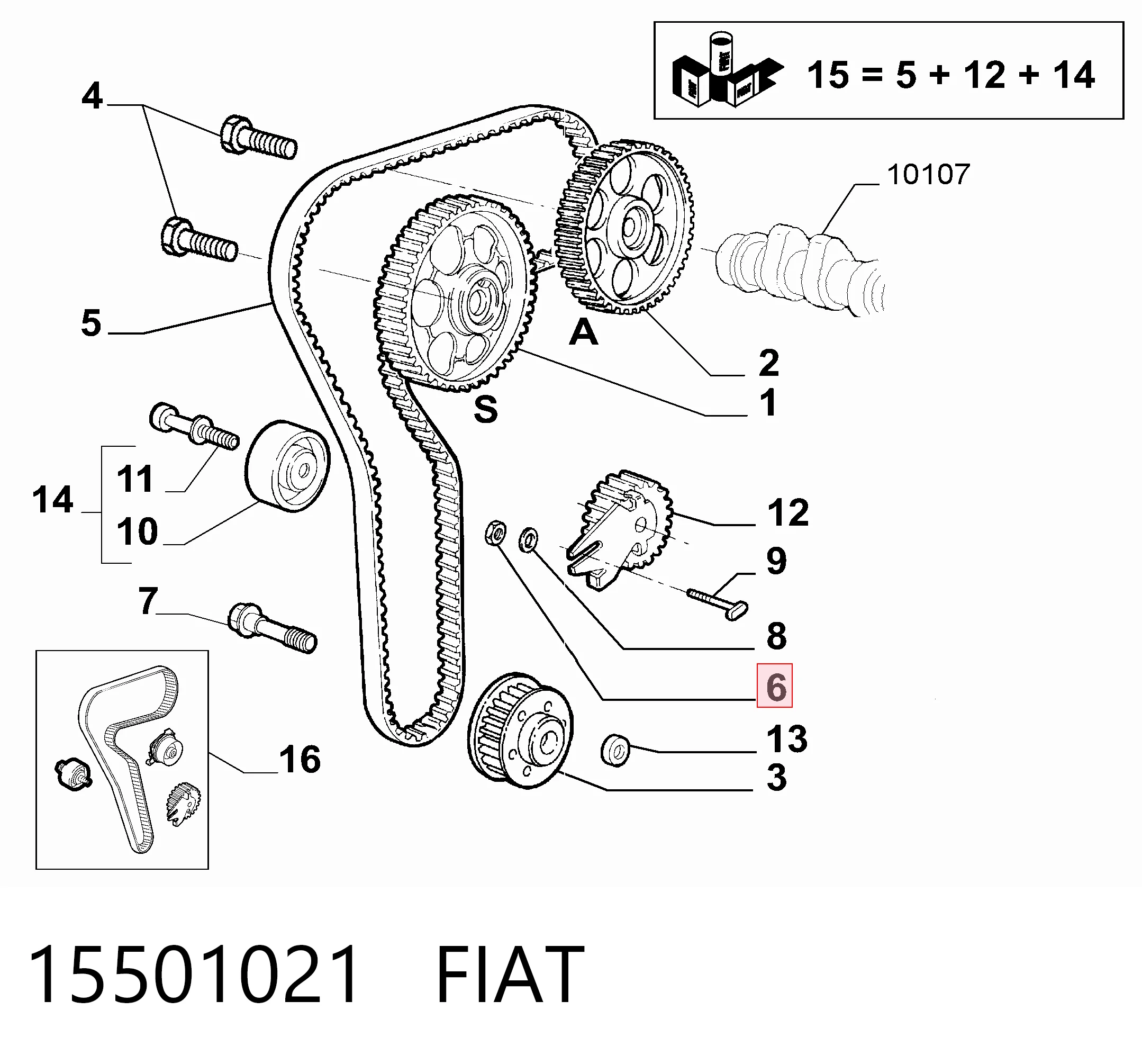 15501021 Fiat/Alfa/Lancia