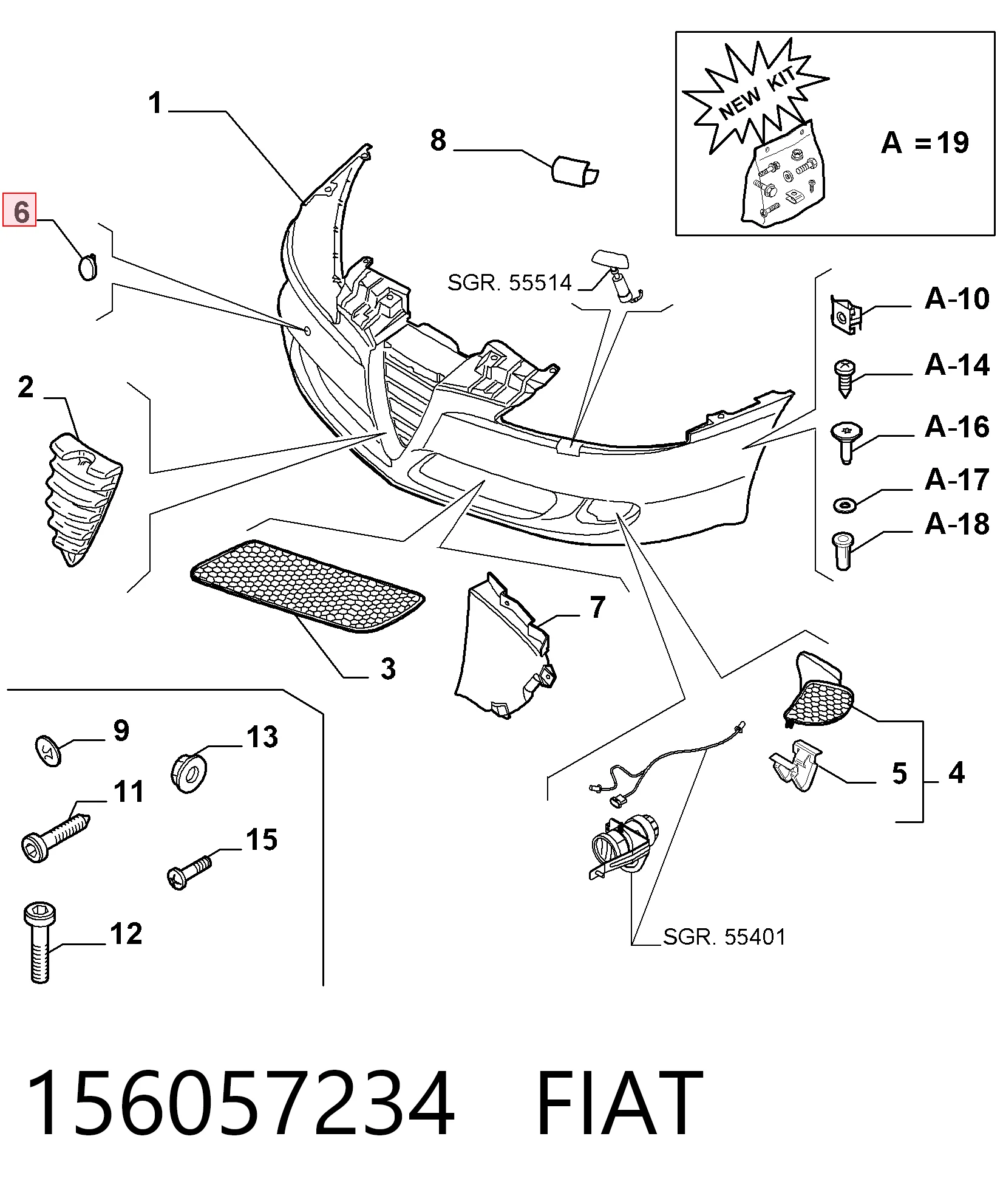 Comprar Tapa del gancho de remolque del parachoques delantero Alfa Romeo 147  937 a bajo precio
