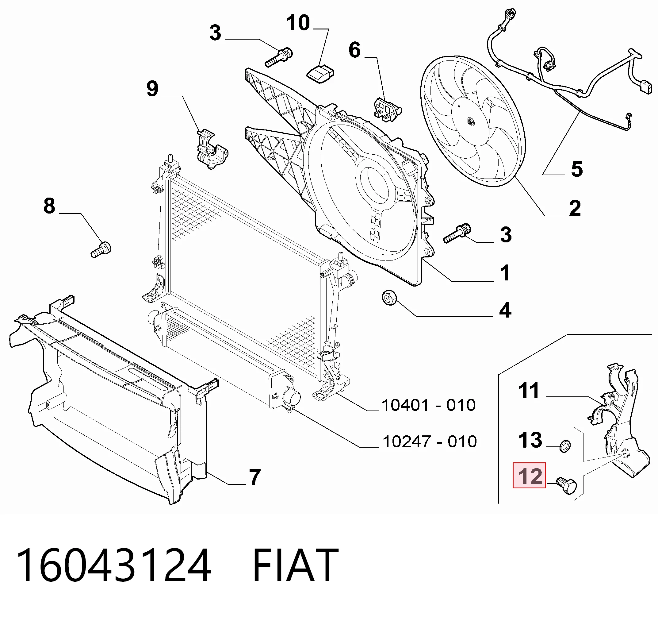 16043124 Fiat/Alfa/Lancia