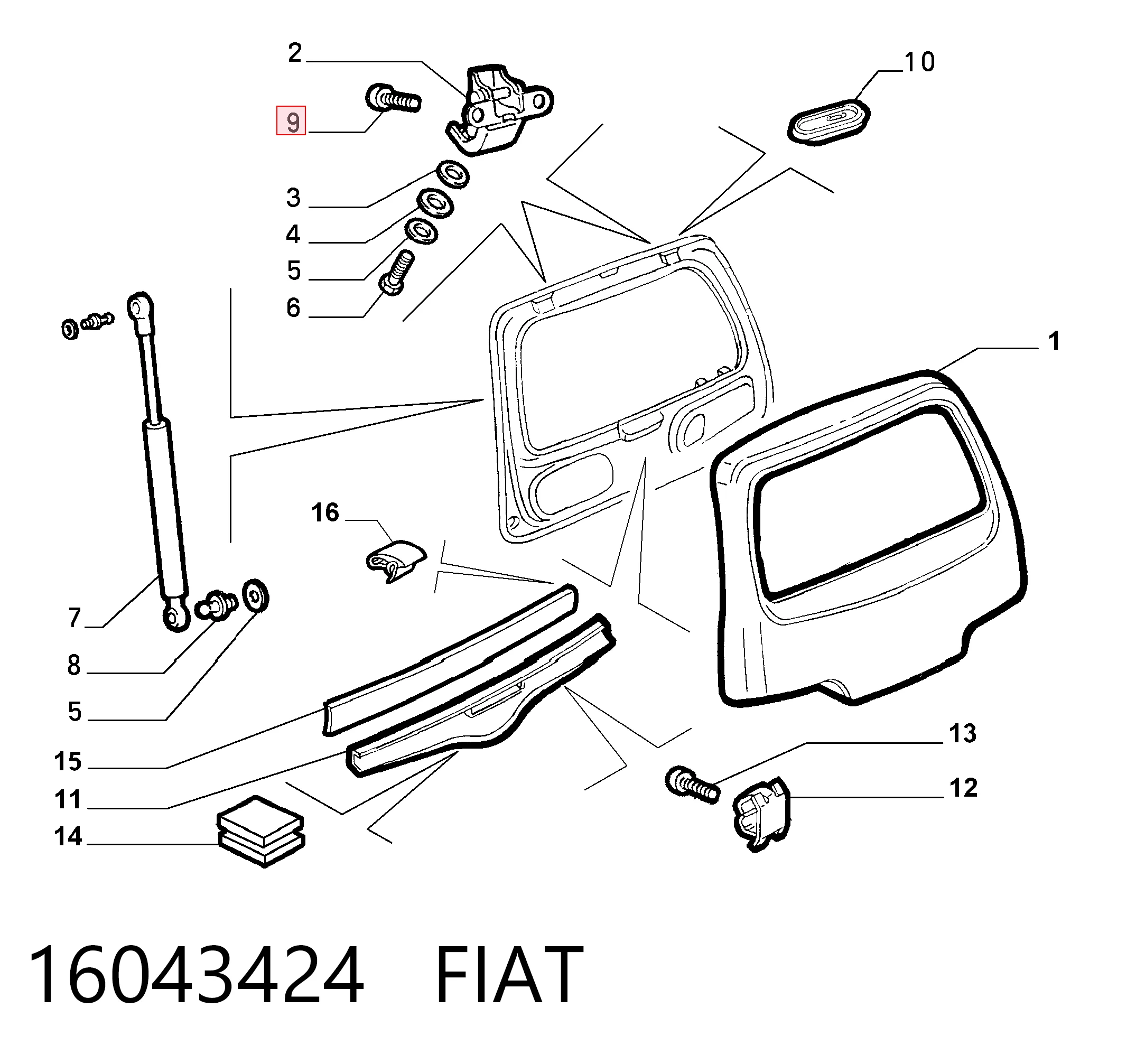 16043424 Fiat/Alfa/Lancia