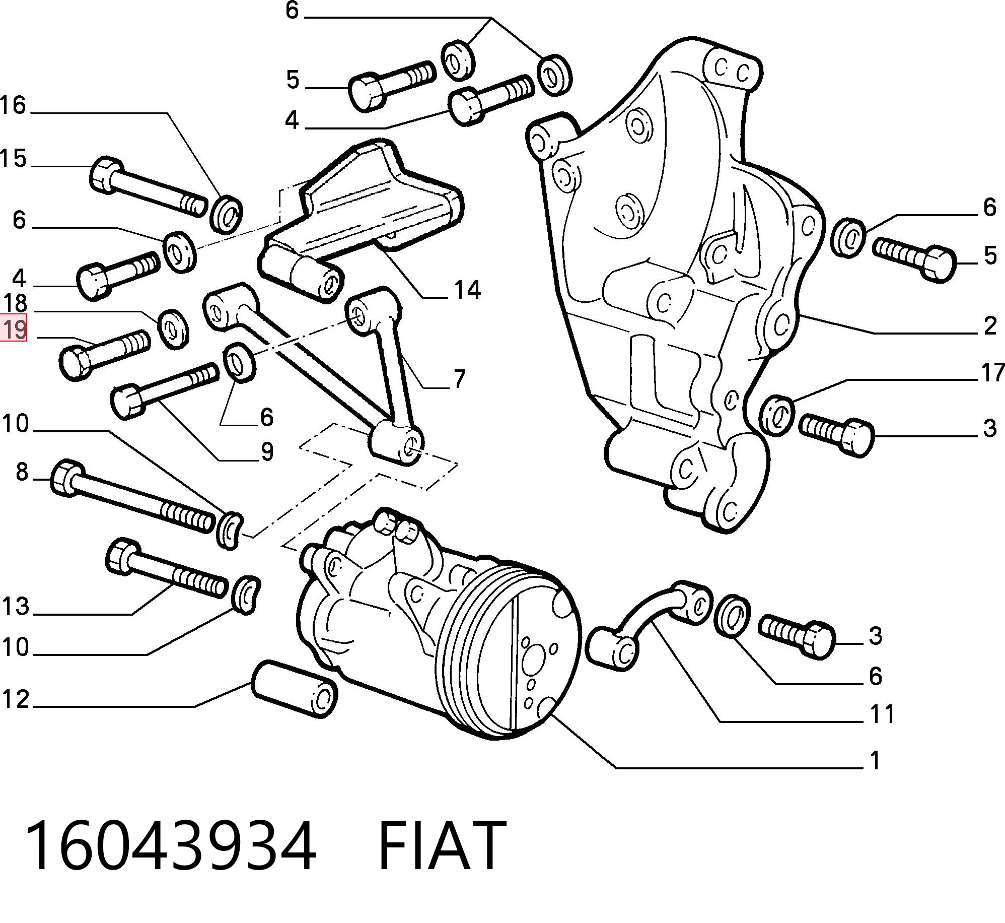 16043934 Fiat/Alfa/Lancia