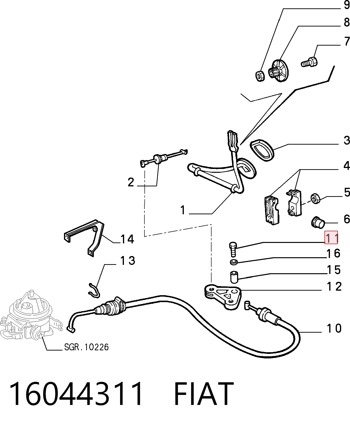 16044311 Fiat/Alfa/Lancia