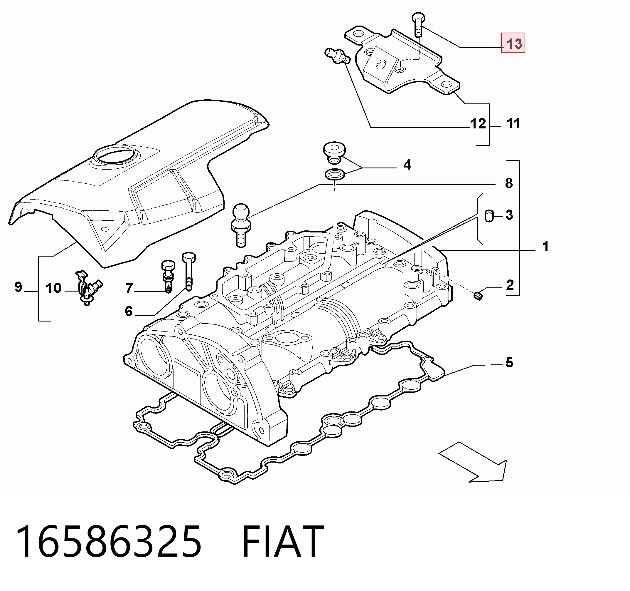 Tornillo 16586325 FIAT