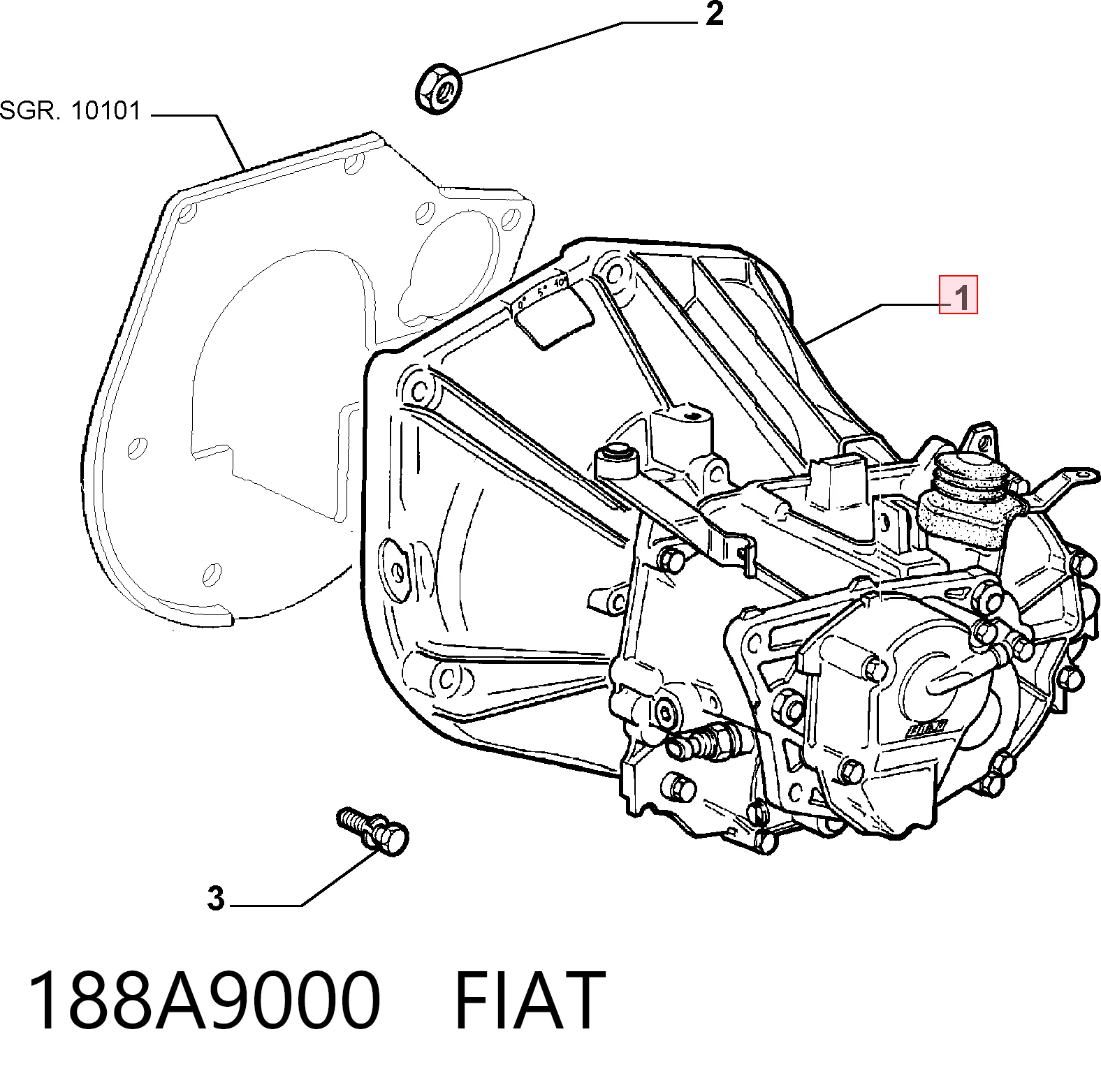 188A9000 Fiat/Alfa/Lancia Motor completo