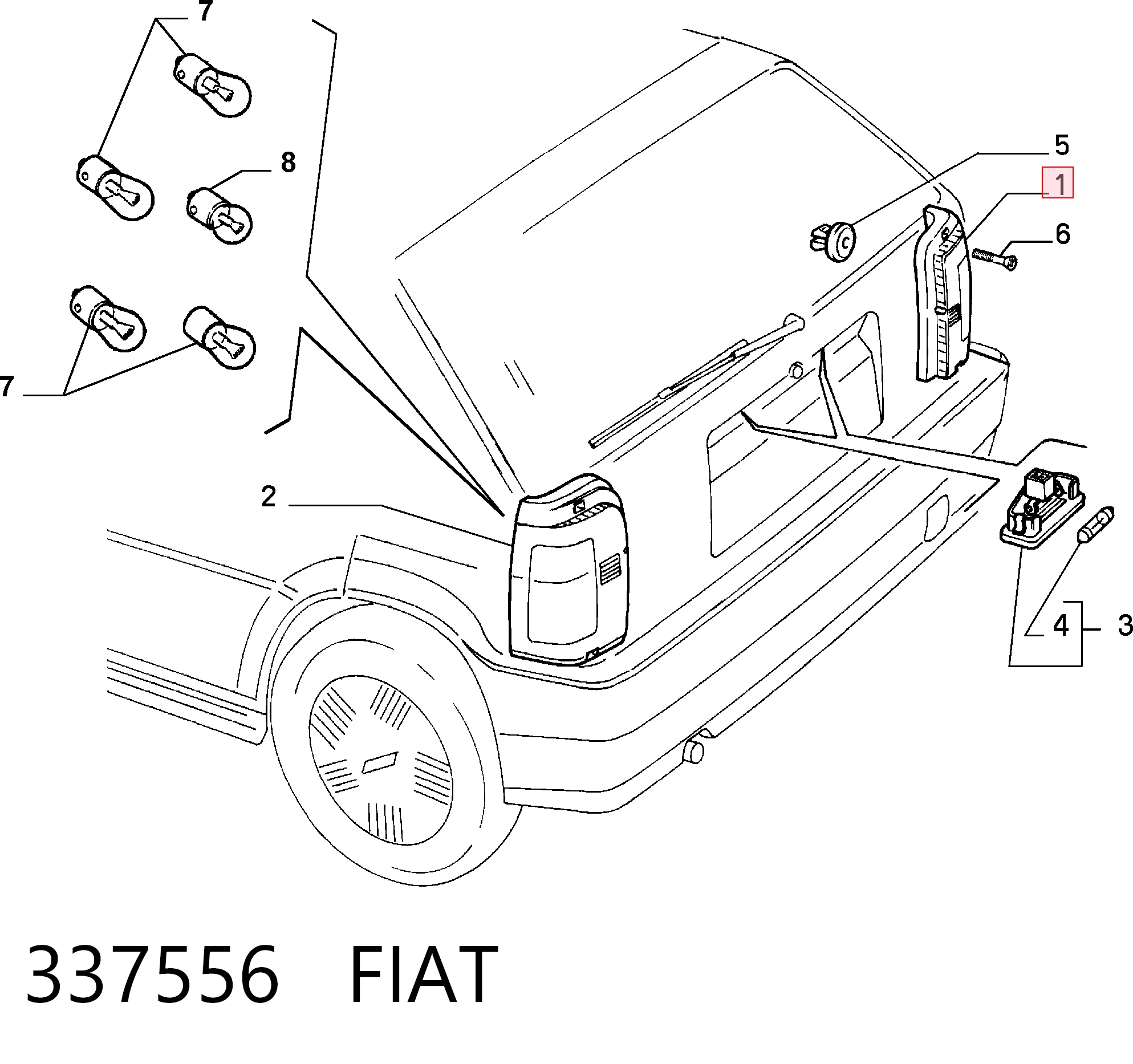 Comprar Piloto trasero derecho Fiat Tipo  160