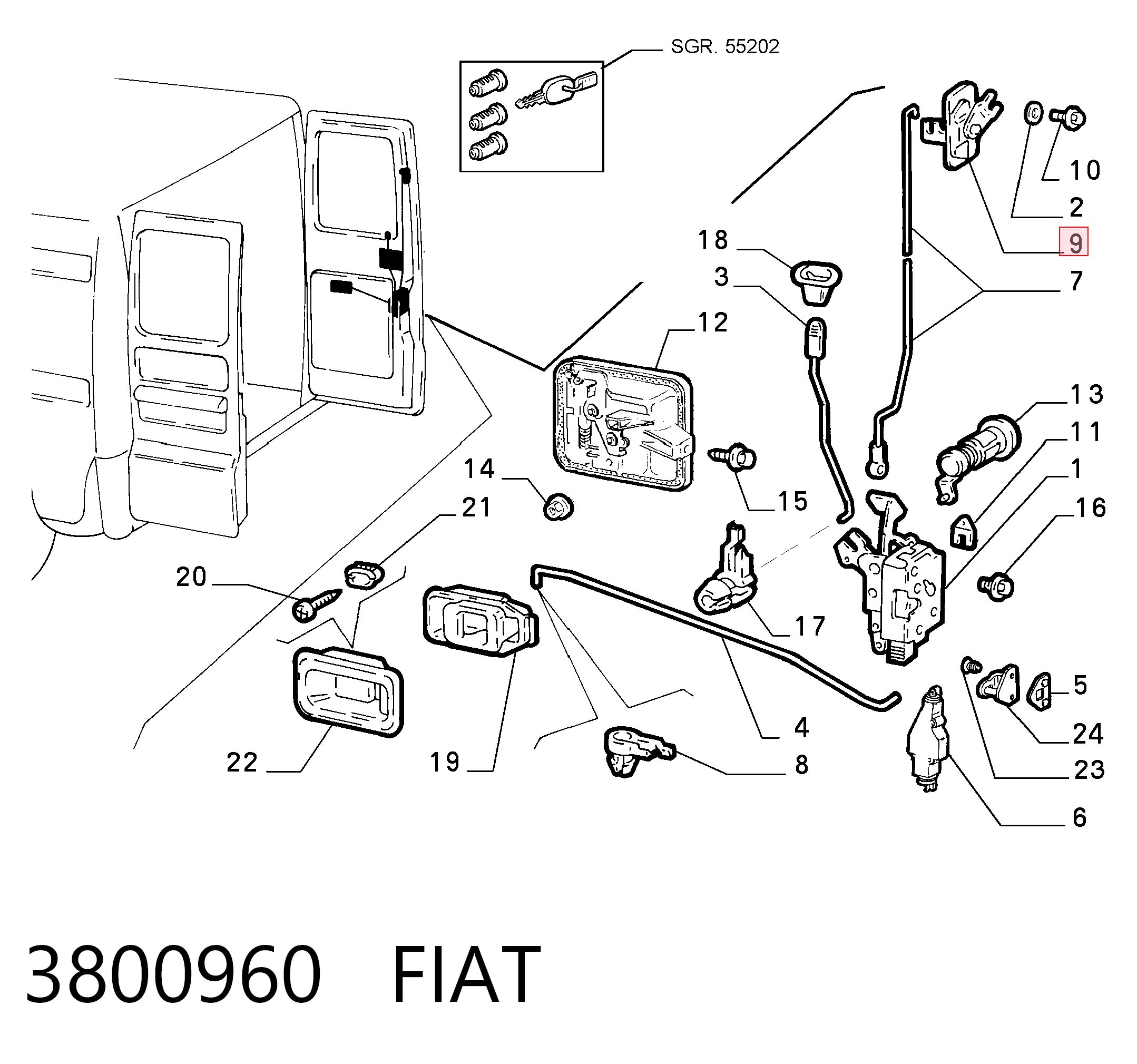 3800960 Fiat/Alfa/Lancia