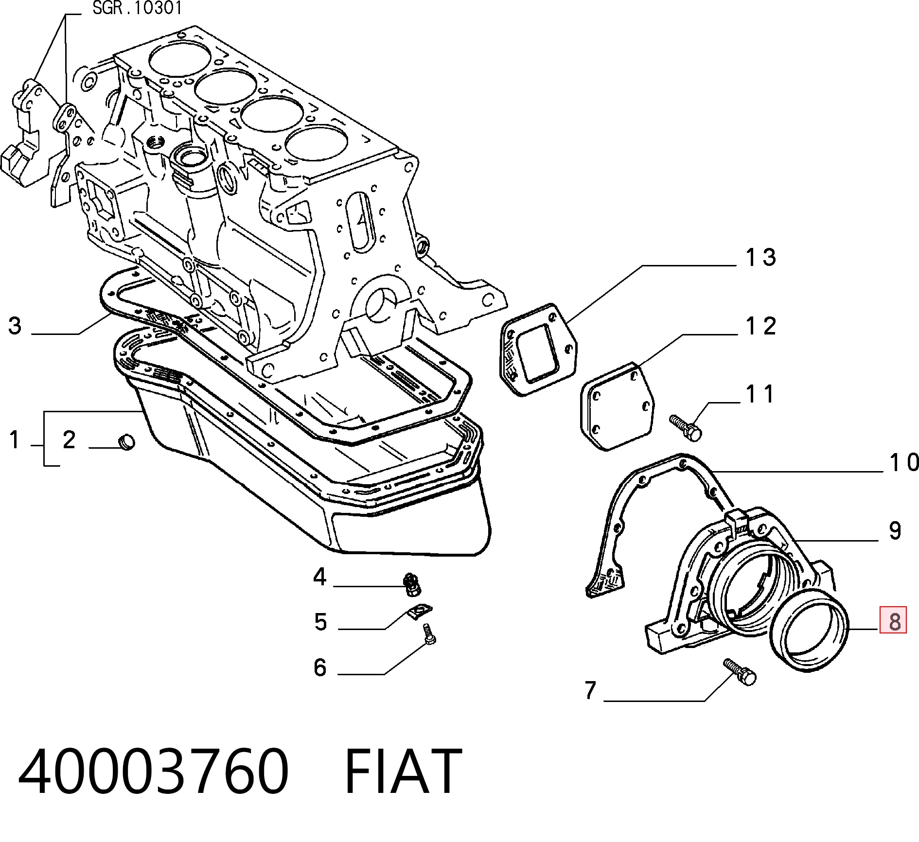 40003760 Fiat/Alfa/Lancia