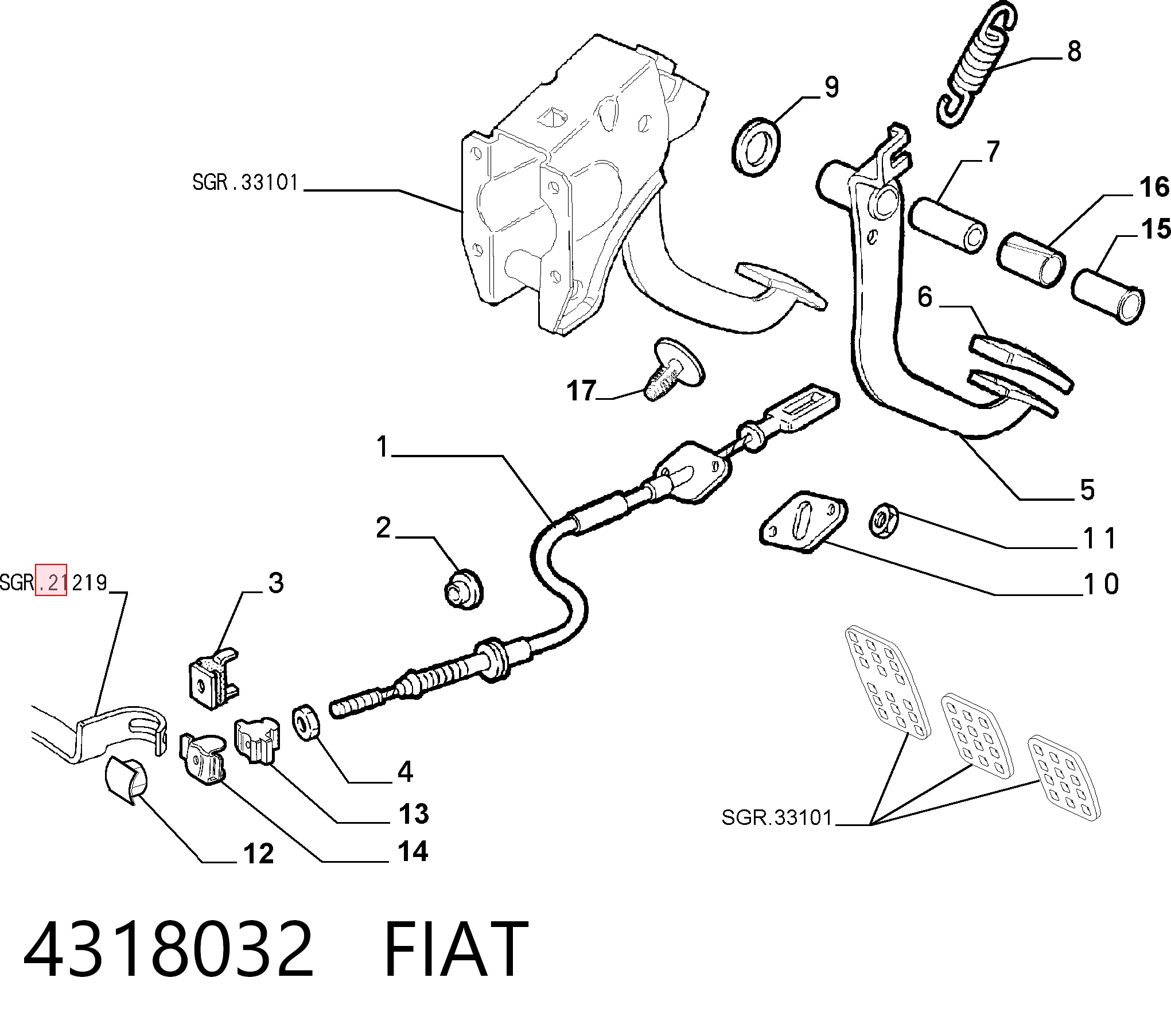 4318032 Fiat/Alfa/Lancia
