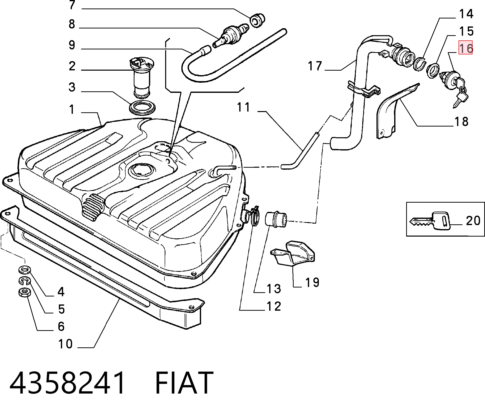 4358241 Fiat/Alfa/Lancia
