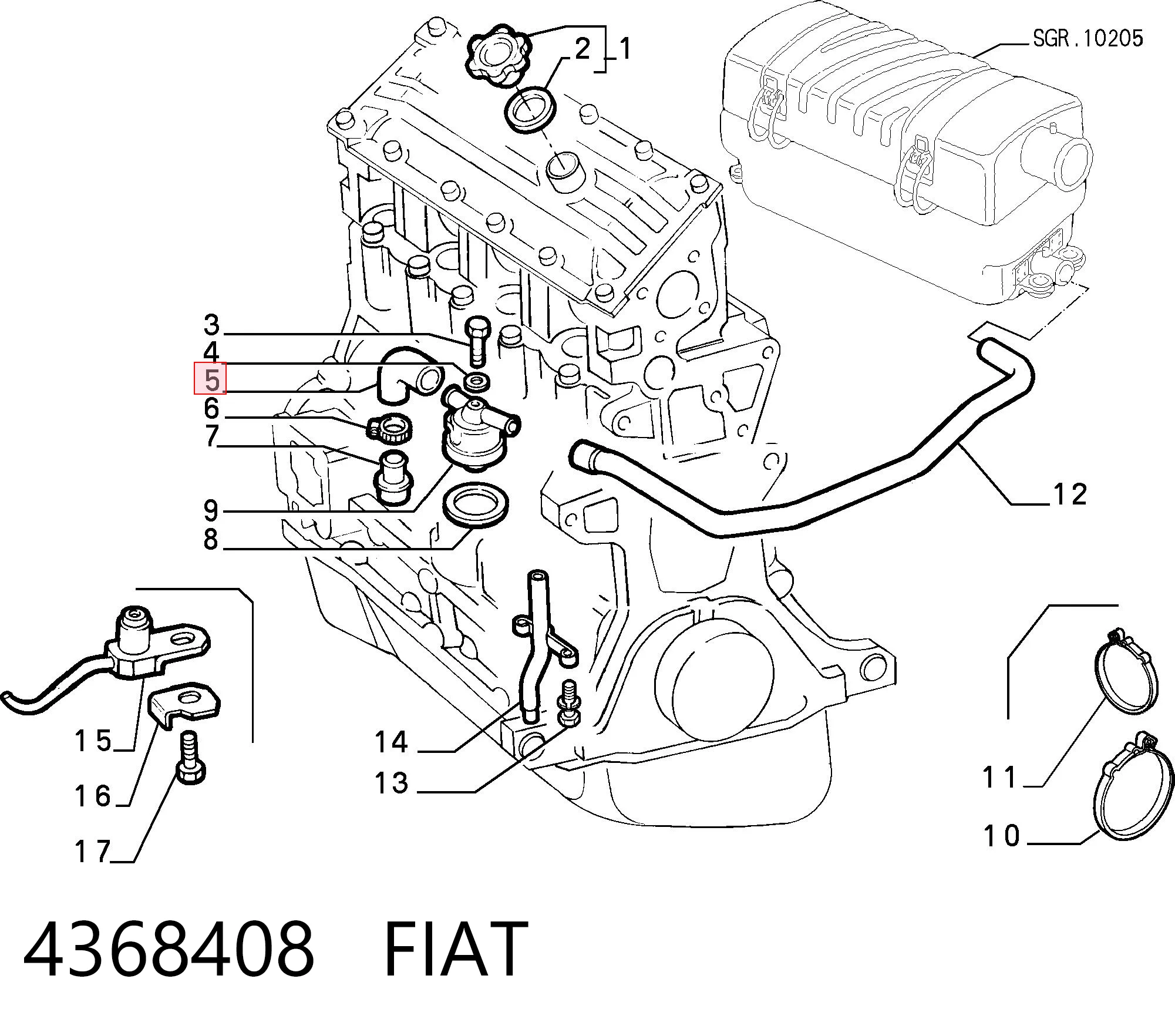 Manguera de ventilación del cárter Fiat Ducato I furgoneta comprar en España