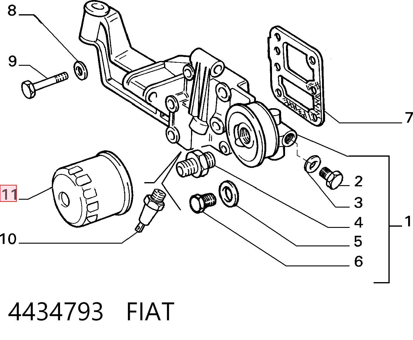 4434793 Fiat/Alfa/Lancia