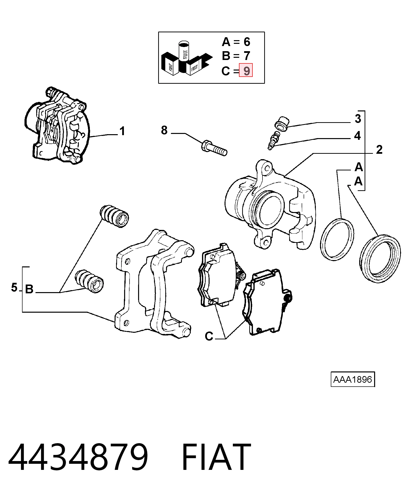 4434879 Fiat/Alfa/Lancia
