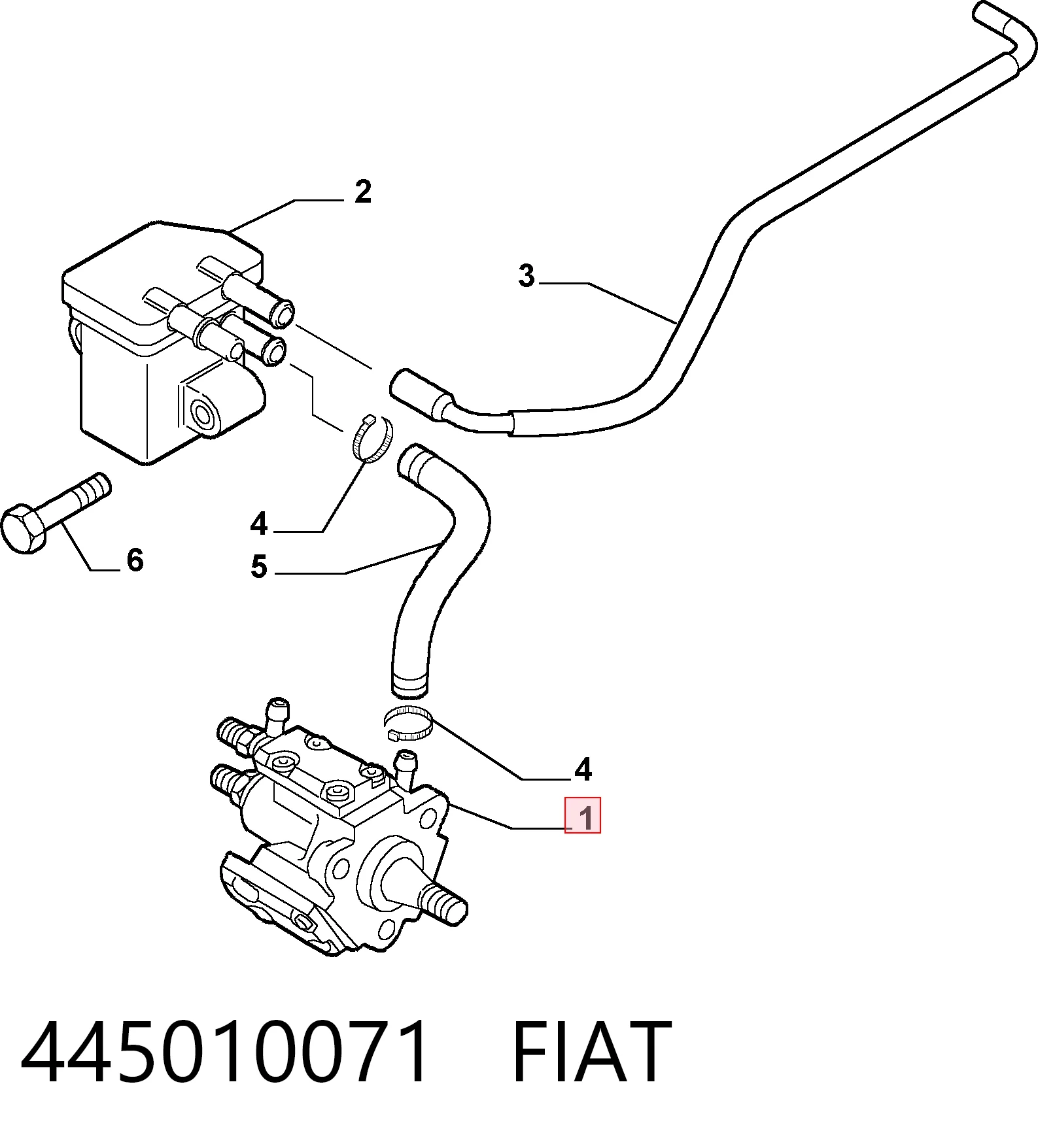 445010071 Fiat/Alfa/Lancia Bomba de inyección