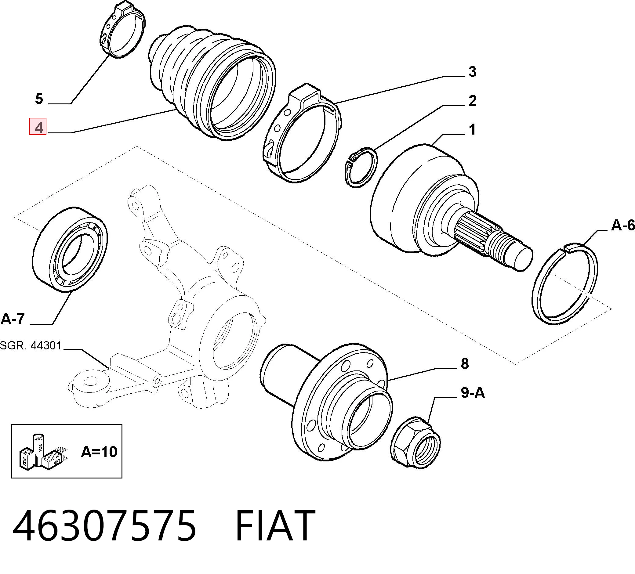 46307575 Fiat/Alfa/Lancia