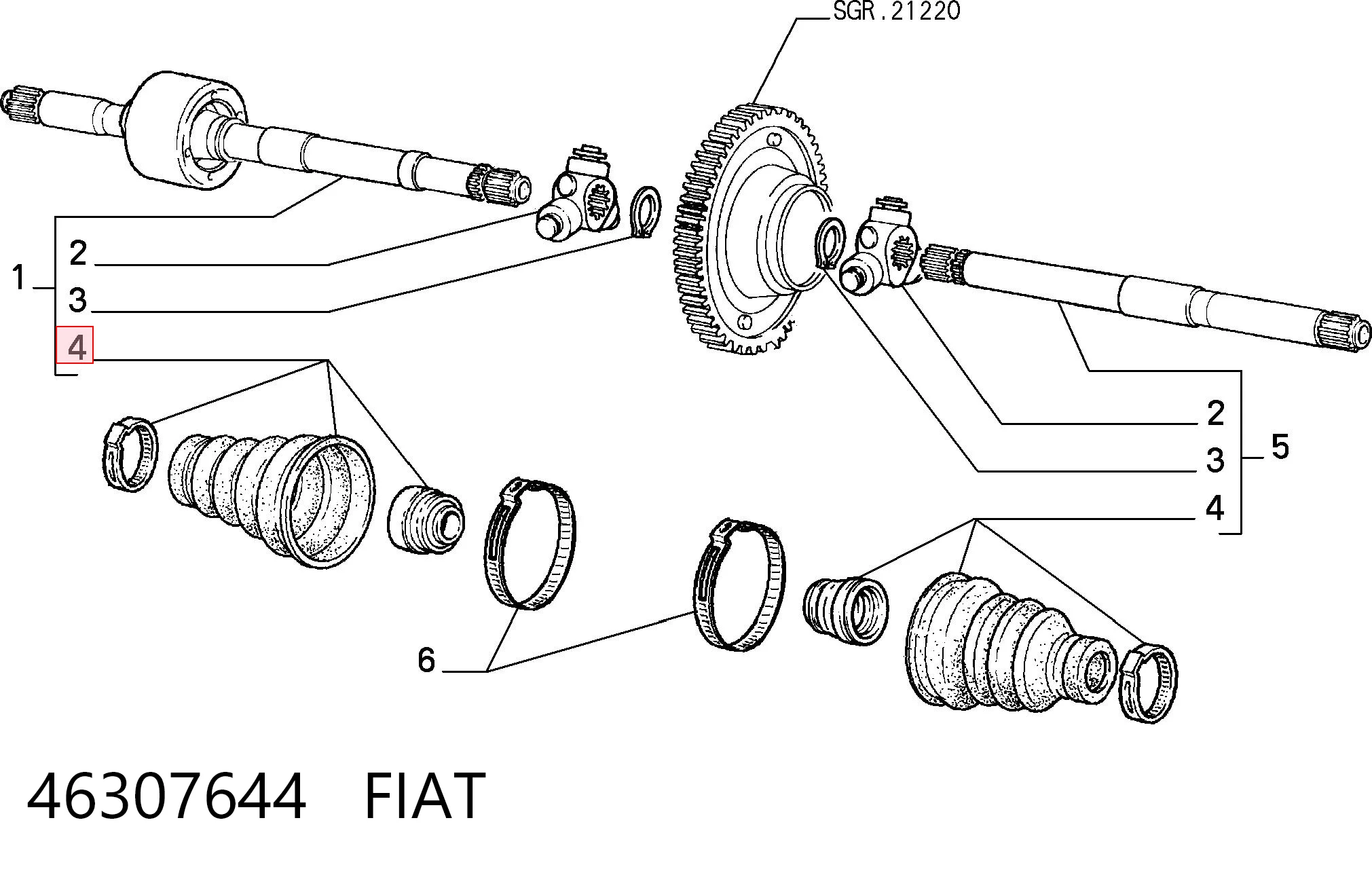 46307644 Fiat/Alfa/Lancia