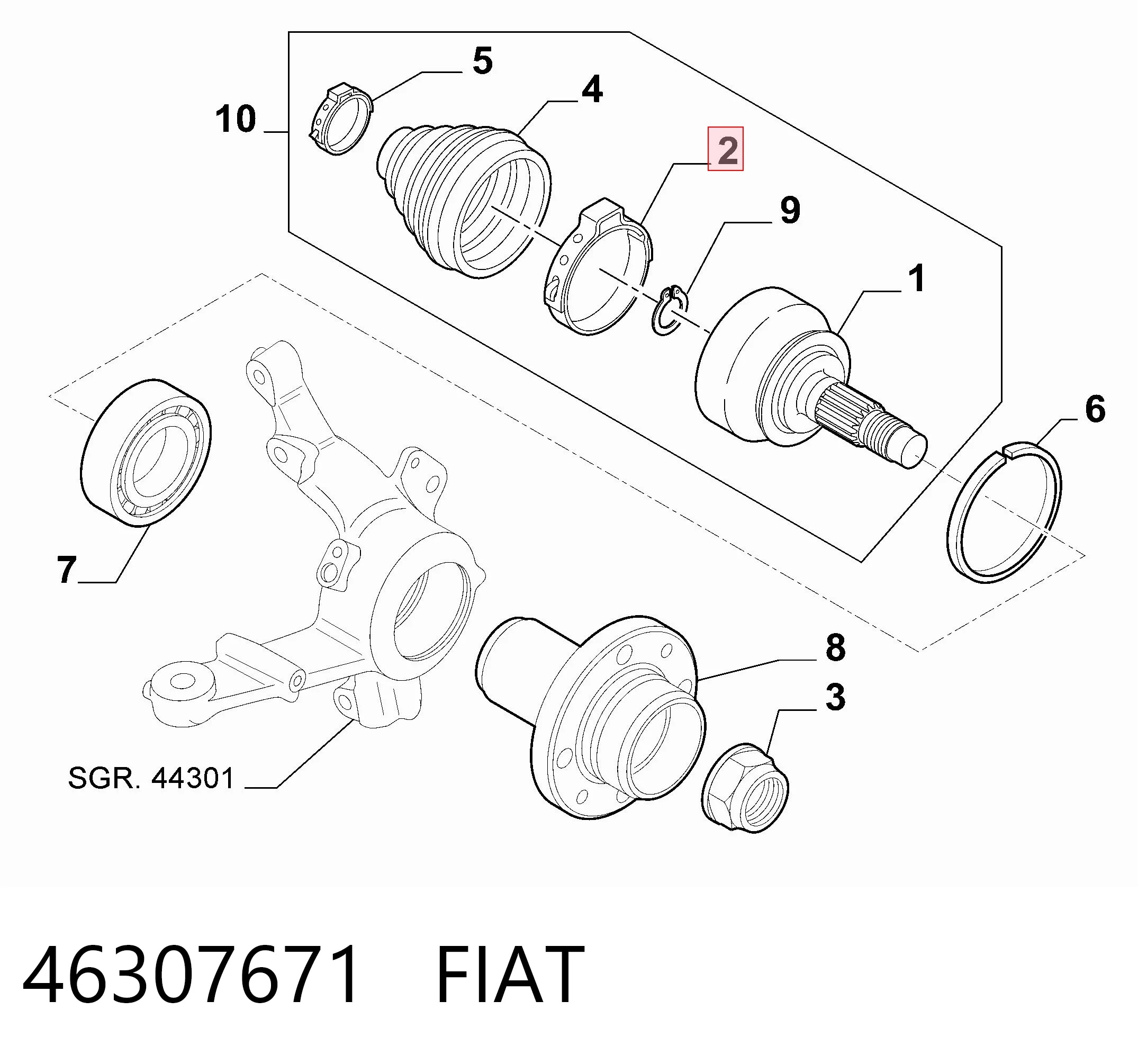 46307671 Fiat/Alfa/Lancia