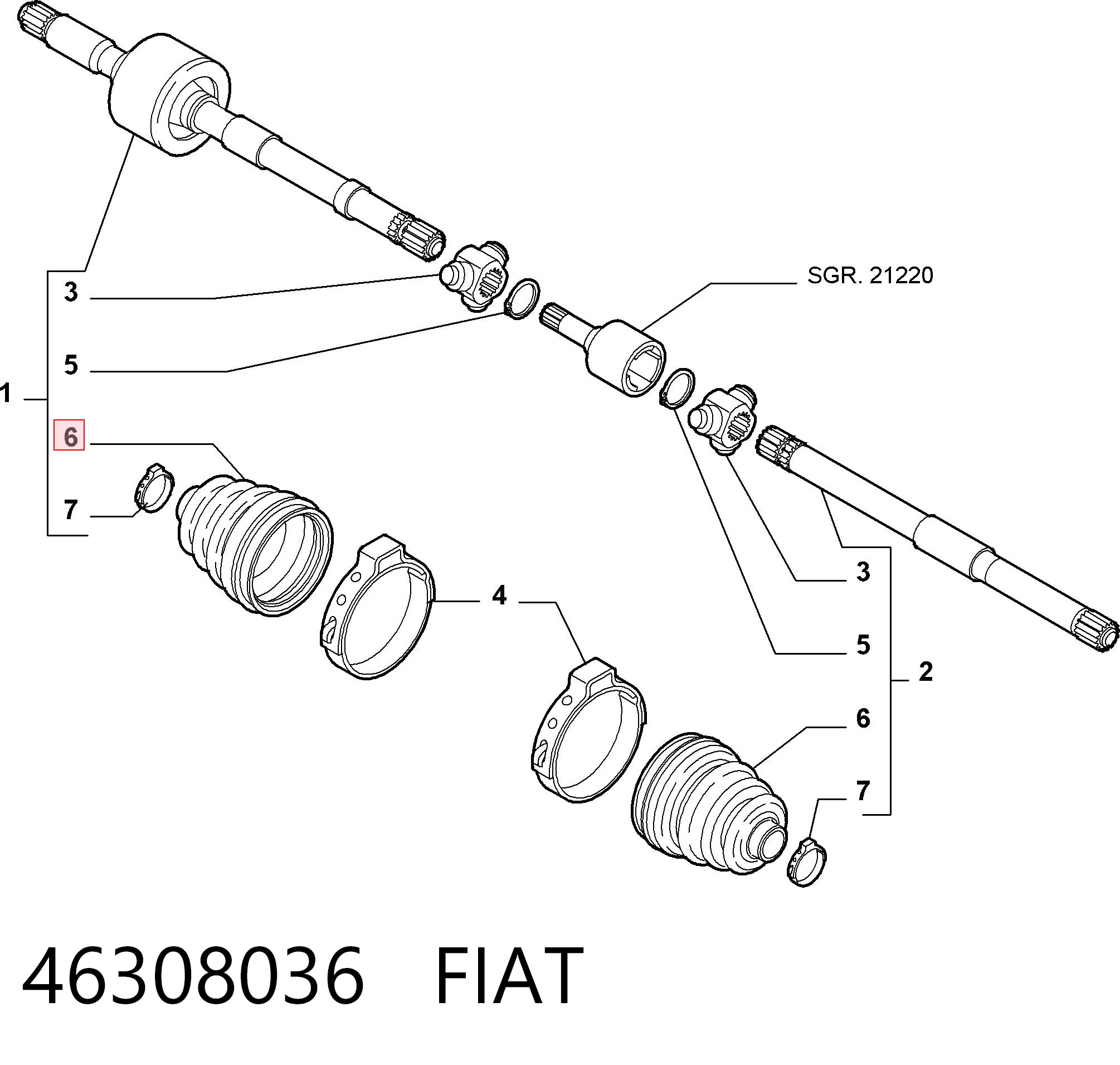 46308036 Fiat/Alfa/Lancia
