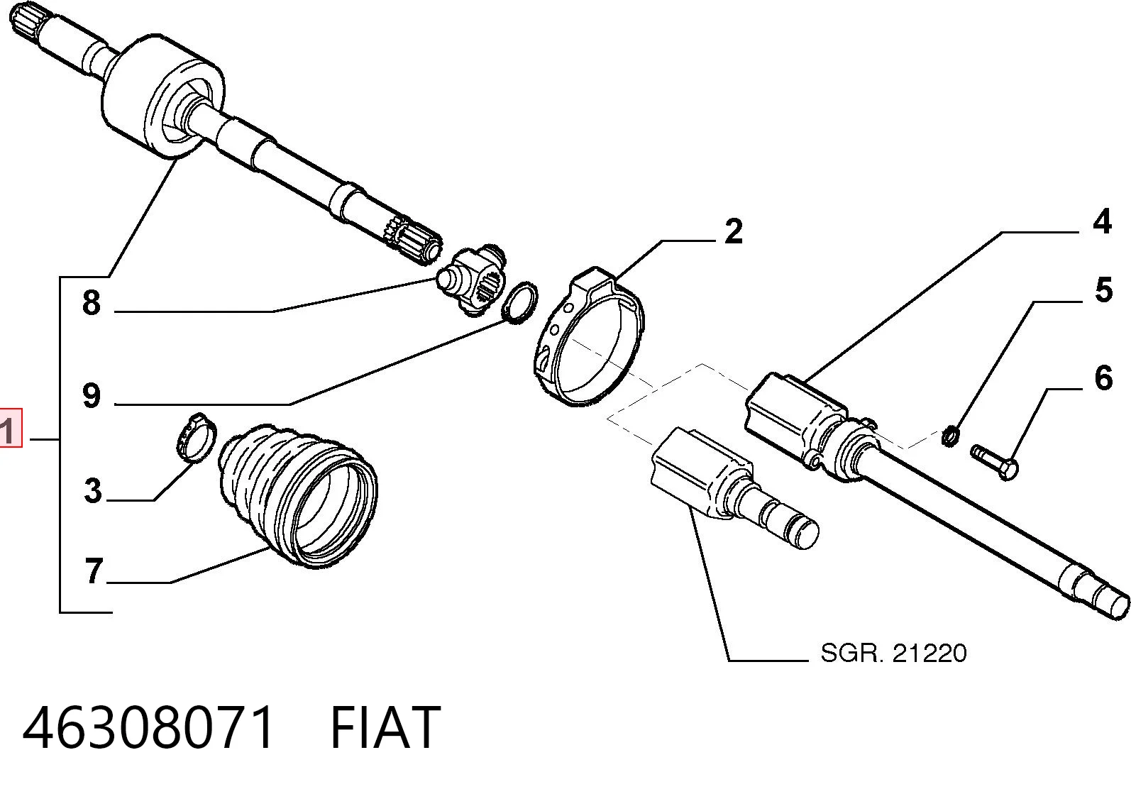 46308071 Fiat/Alfa/Lancia