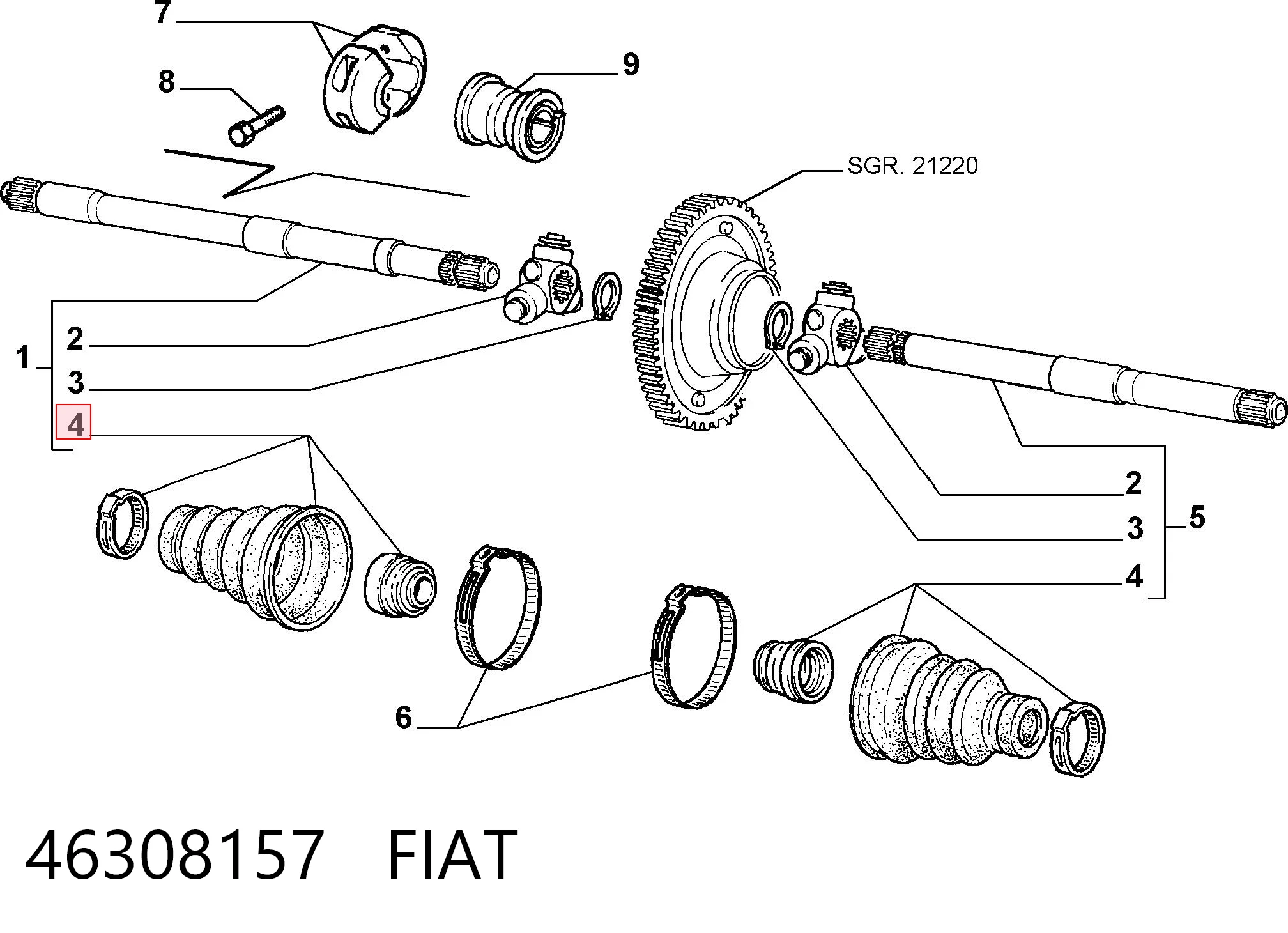 46308157 Fiat/Alfa/Lancia