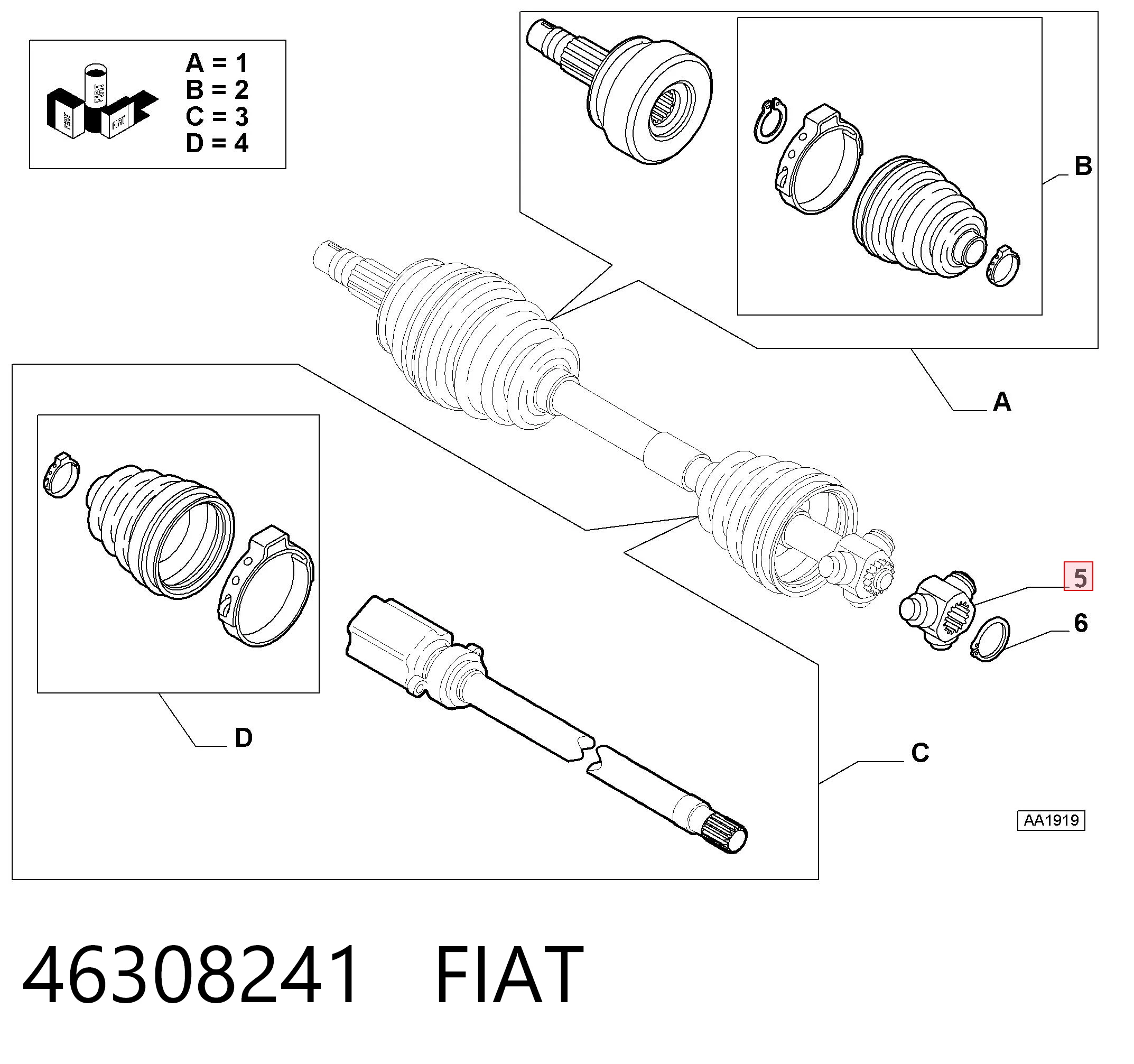 46308241 Fiat/Alfa/Lancia