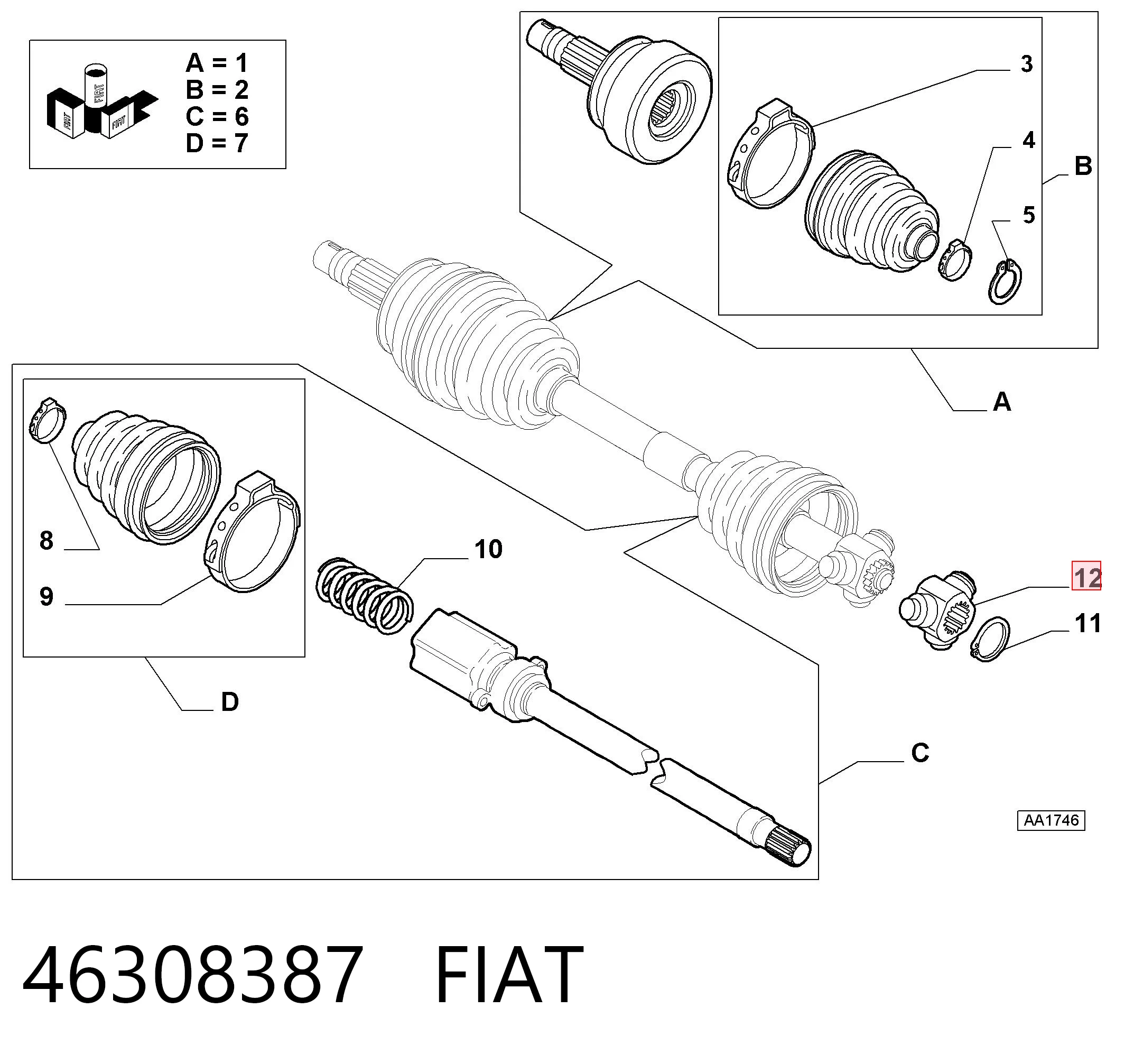 46308387 Fiat/Alfa/Lancia