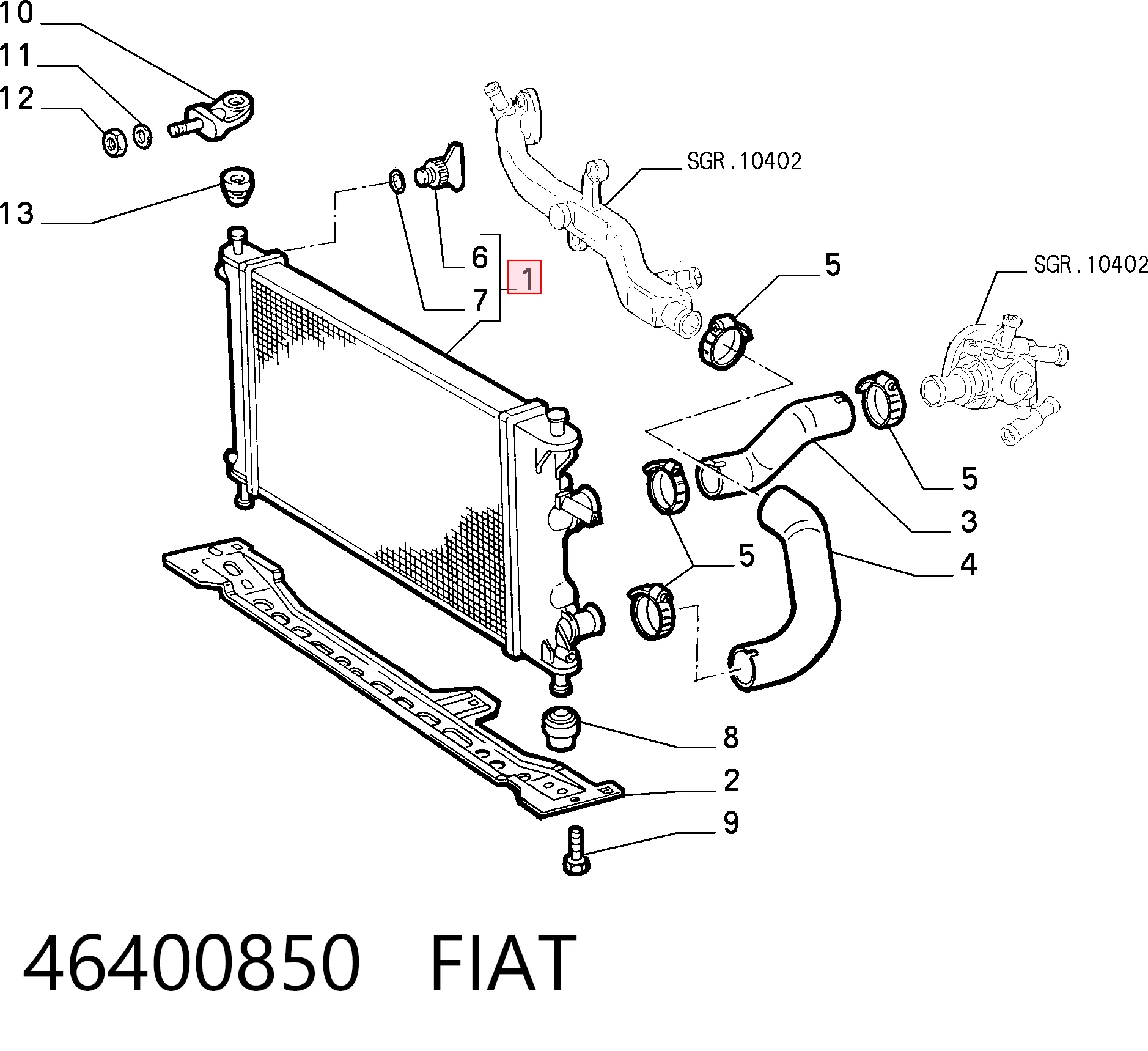 46400850 Fiat/Alfa/Lancia