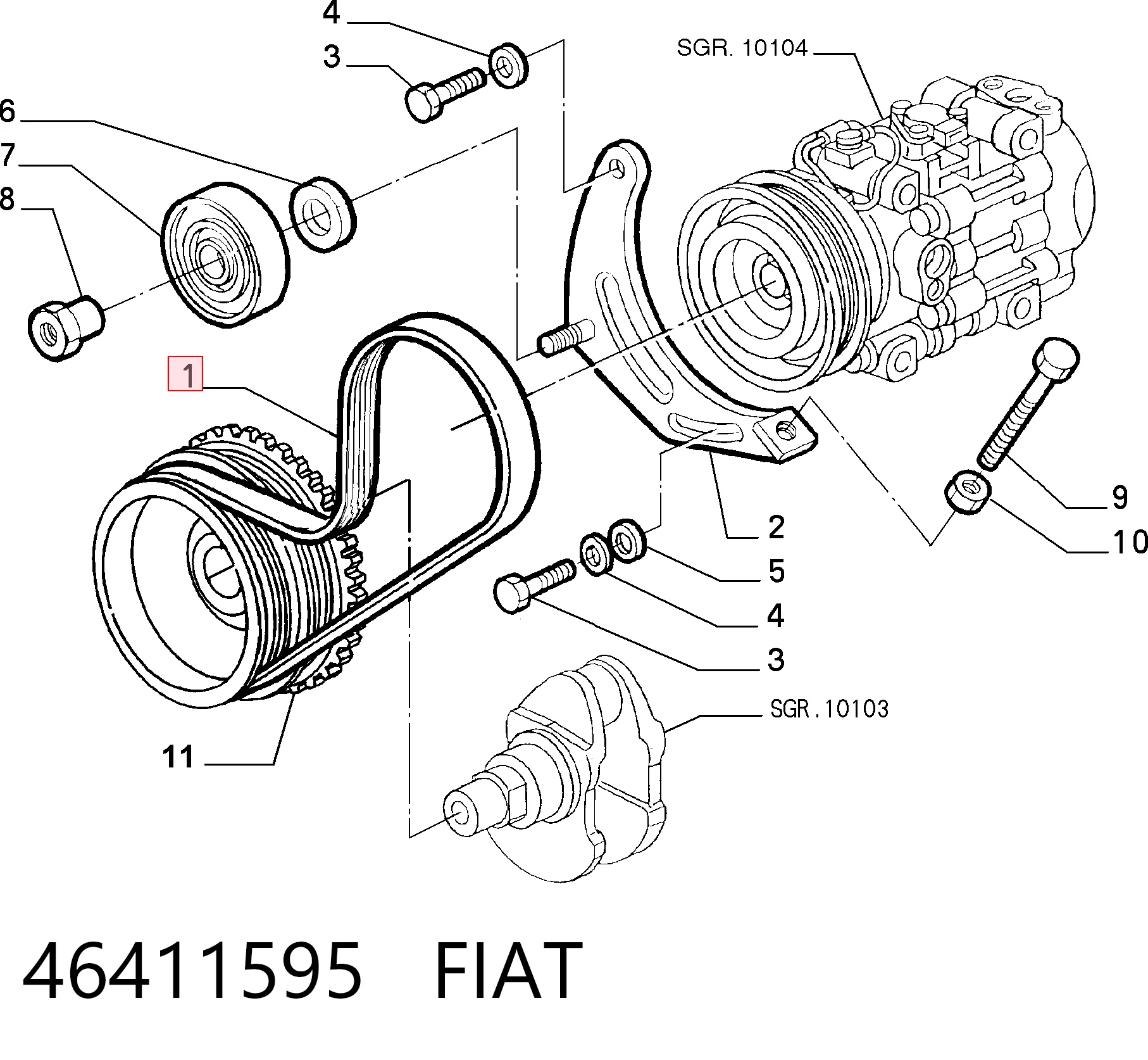 46411595 Fiat/Alfa/Lancia