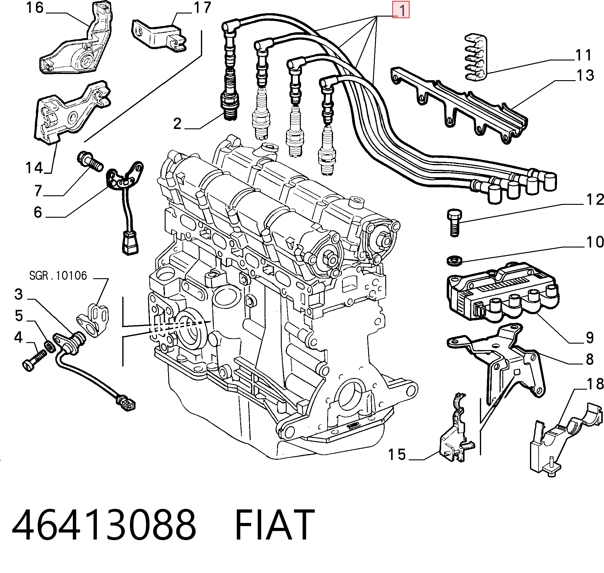 Cables de bujías Fiat Doblo I (223)