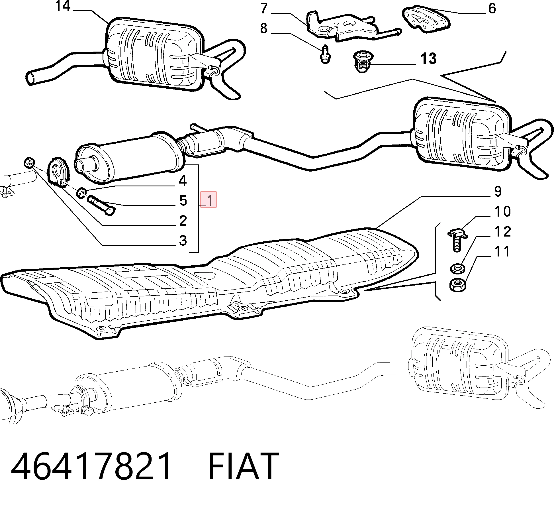 Comprar Silenciador trasero Fiat Punto  176C