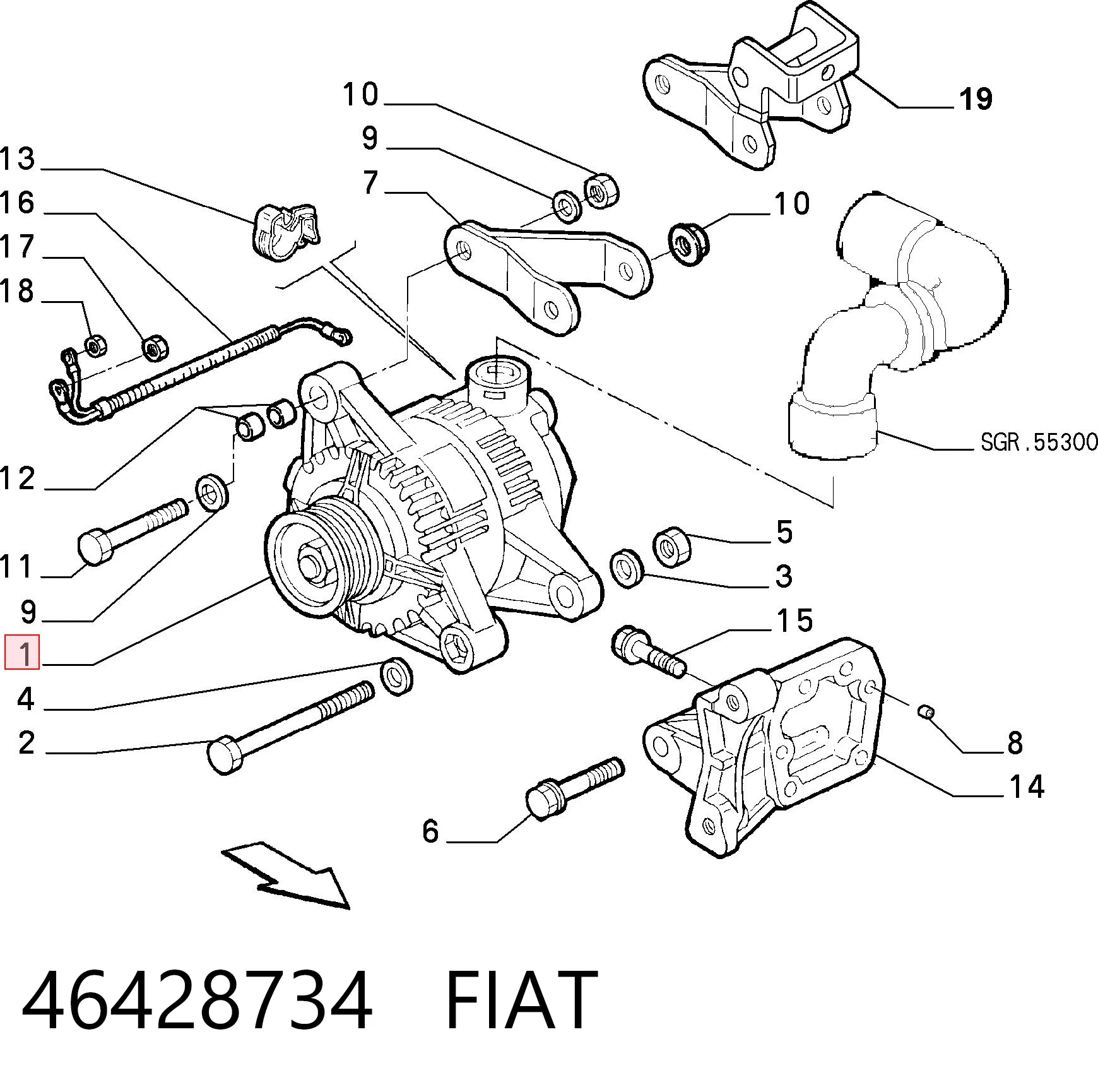 46428734 Fiat/Alfa/Lancia