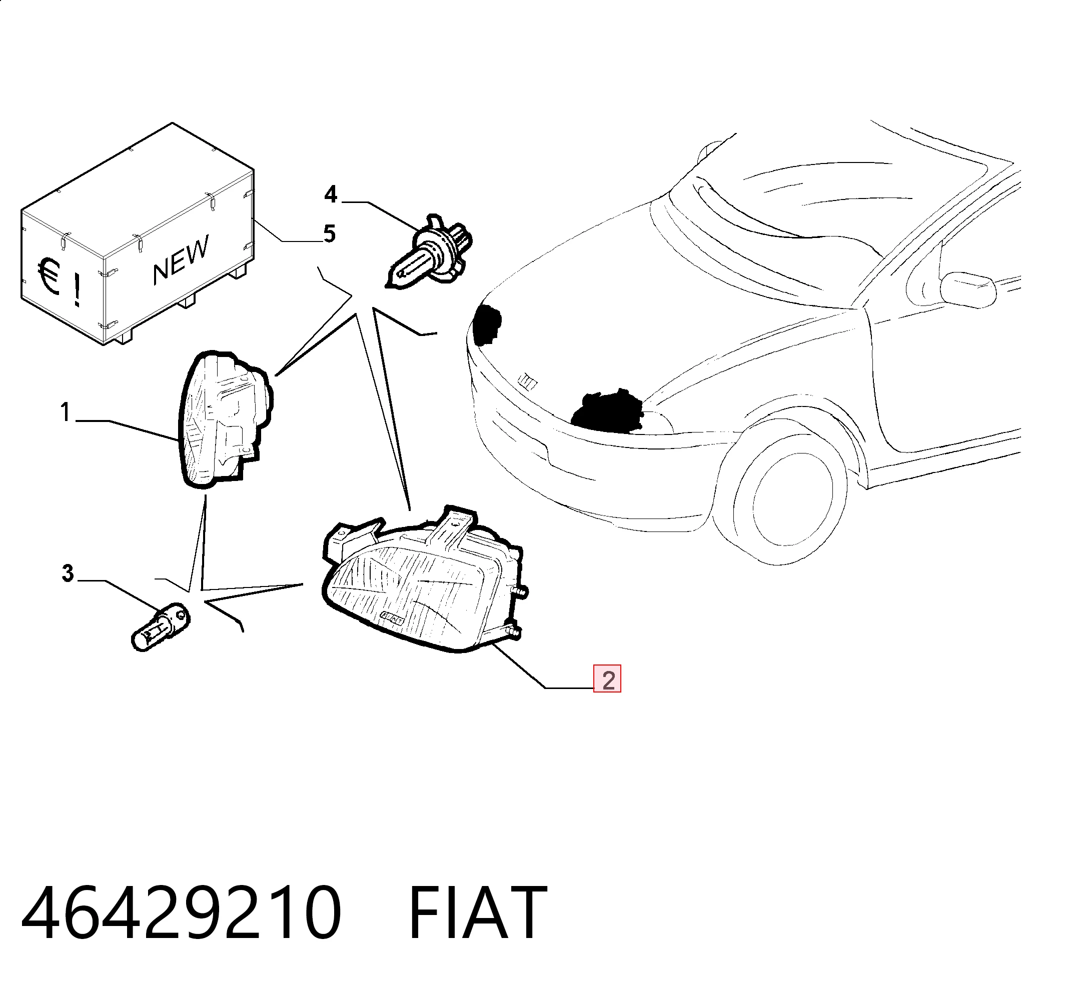 Comprar Faro delantero izquierdo Punto  176C