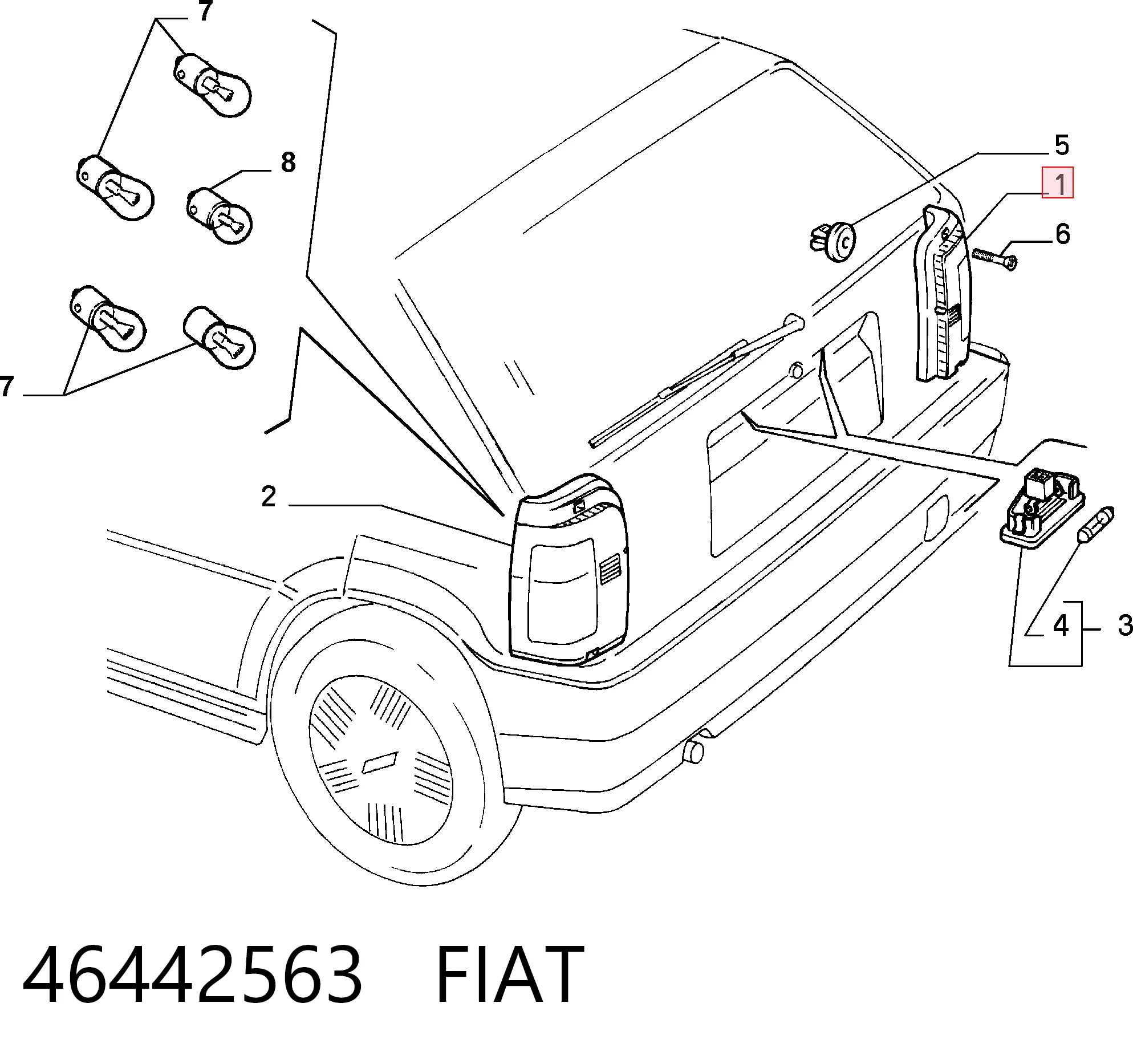  Piloto trasero derecho Fiat Tipo 