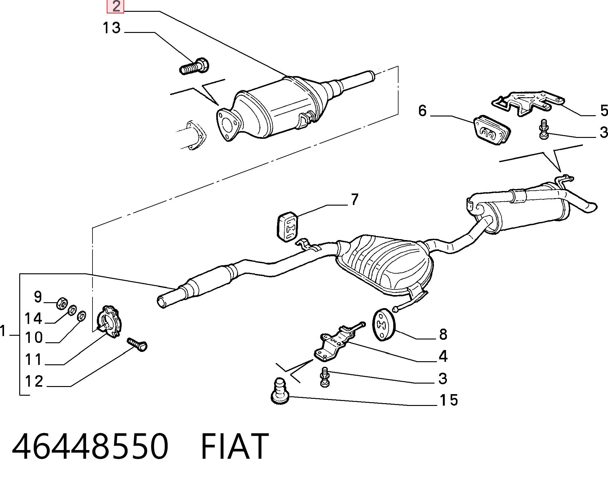 Convertidor catalítico para Fiat Bravo  (182)