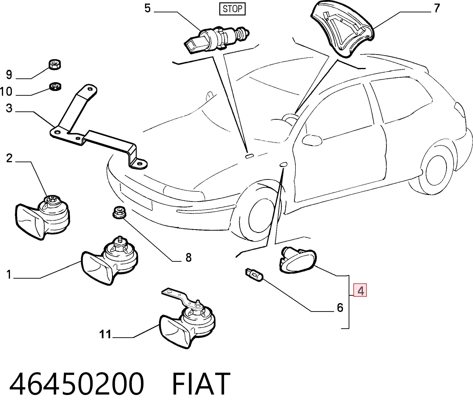 46450200 Fiat/Alfa/Lancia