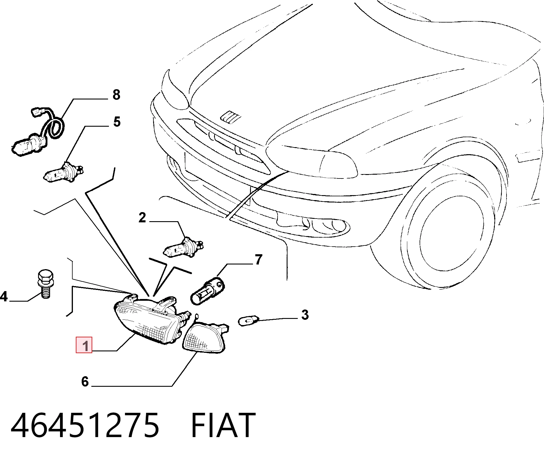 Comprar Faro izquierdo Fiat Palio  178DX a bajo precio