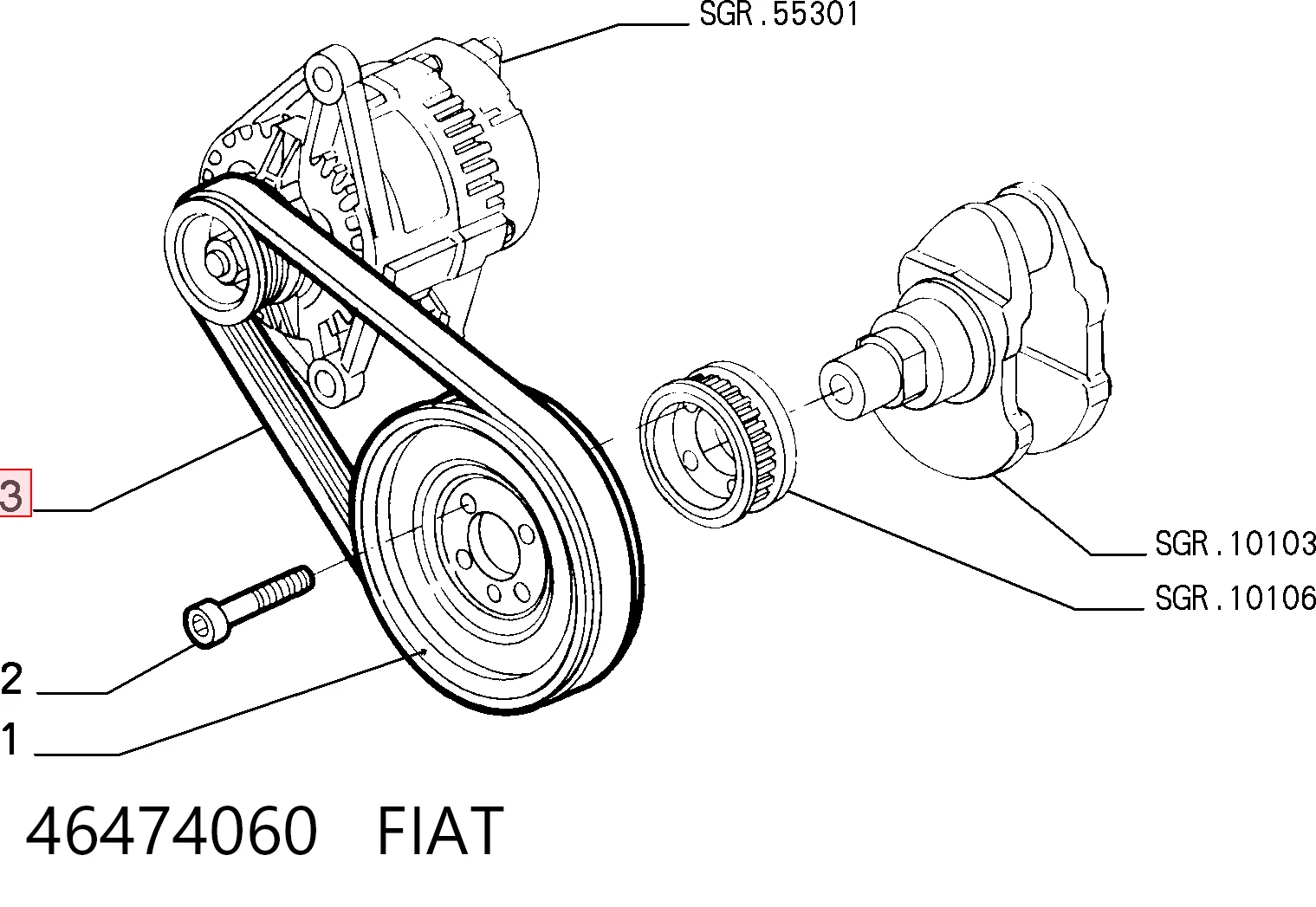 46474060 Fiat/Alfa/Lancia