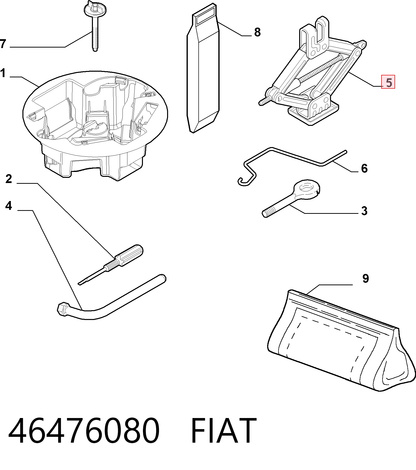 Gato FIAT 46476080