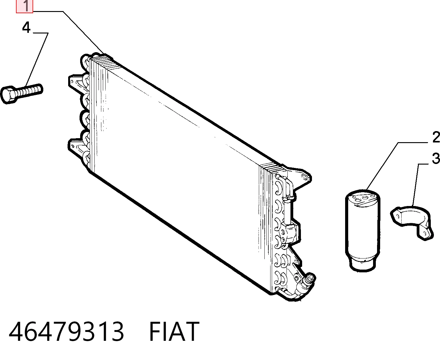 Comprar Condensador de aire acondicionado Fiat Punto I 176 a bajo precio