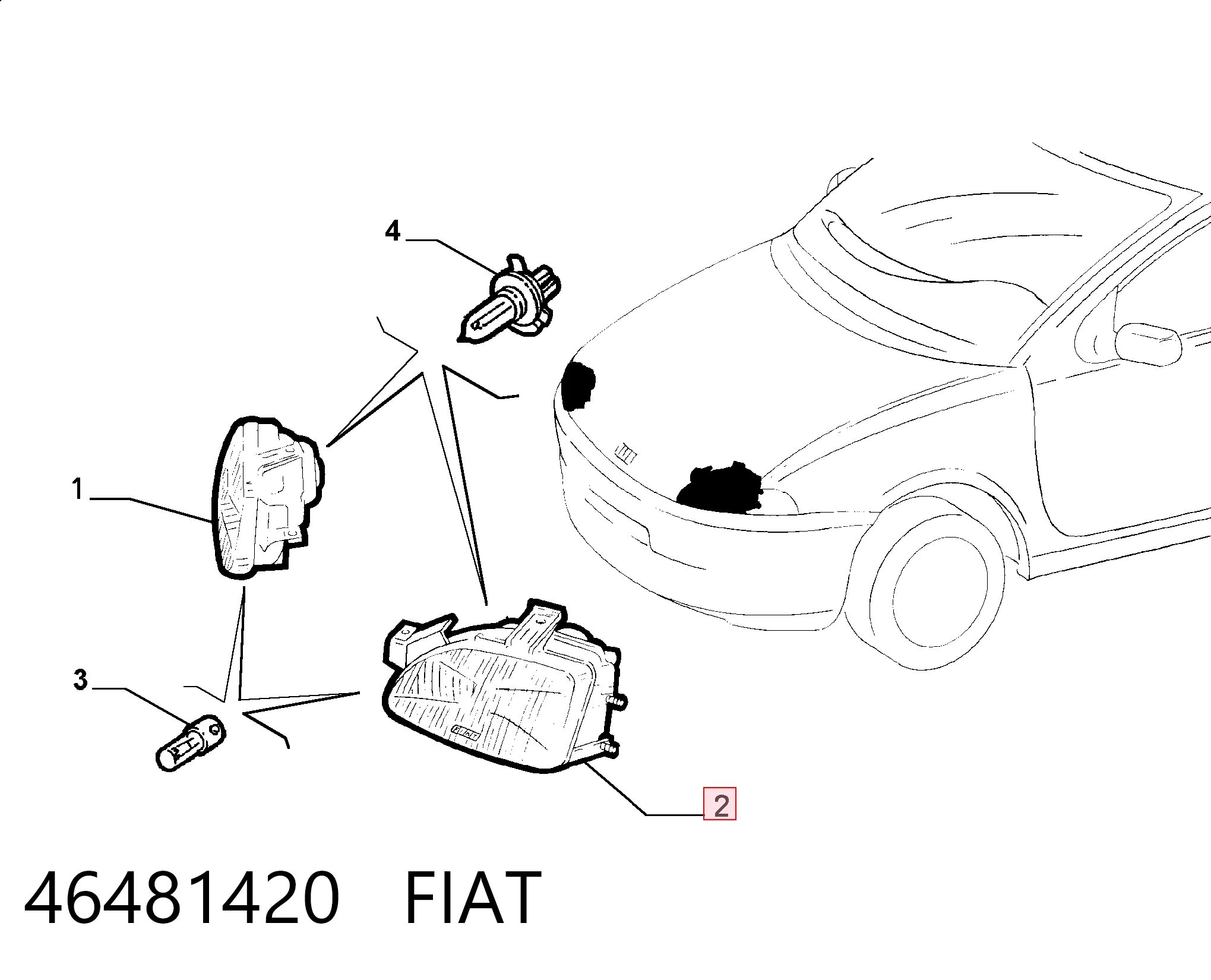 Comprar Faro izquierdo Fiat Punto I 176 a bajo precio
