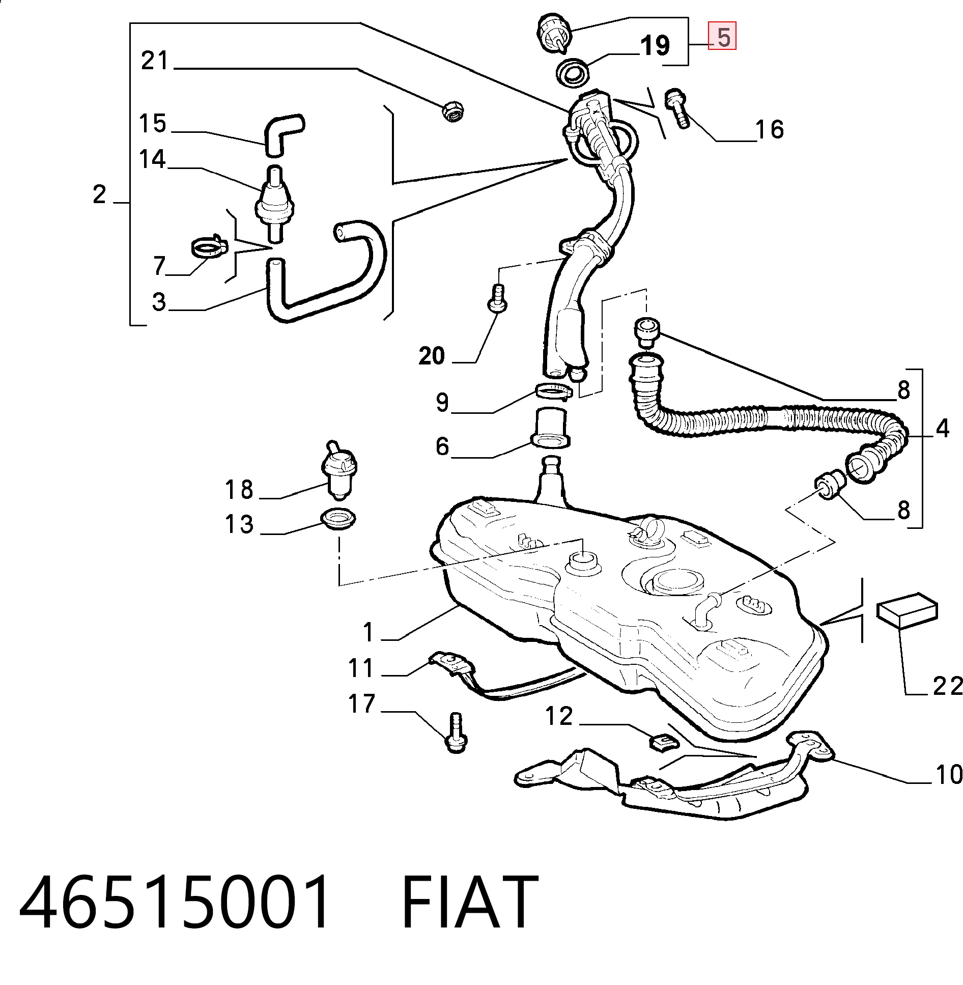 Tapa tanque combustible para Citroen Jumpy II 