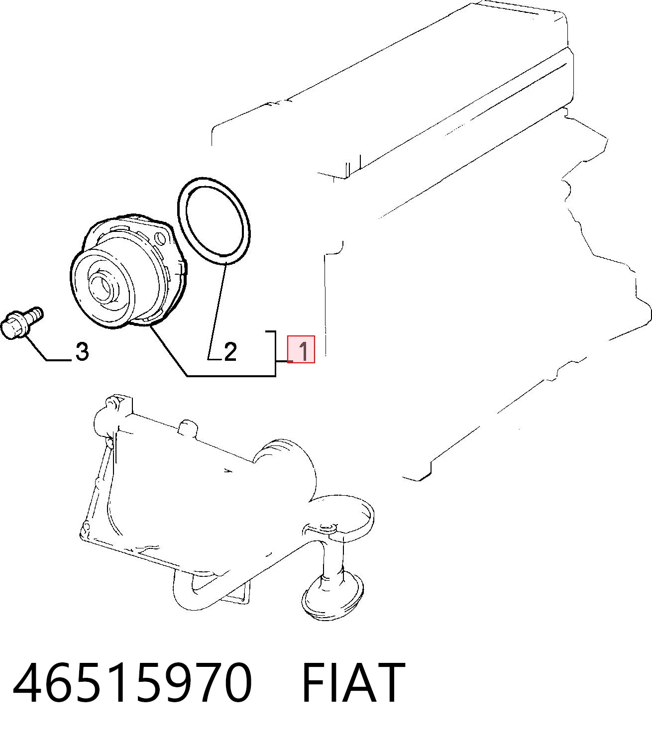 Bomba de agua para Fiat Punto 188AX