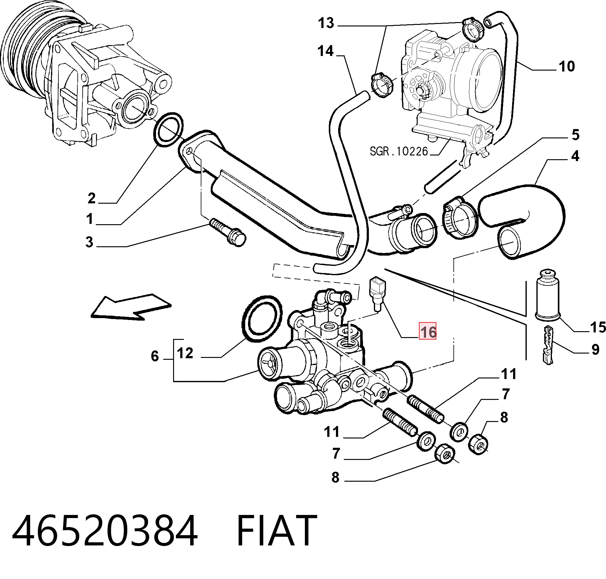 46520384 Fiat/Alfa/Lancia