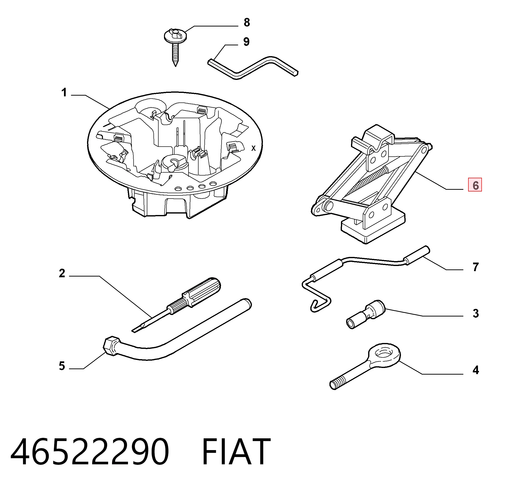 Comprar 46522290 Chrysler Gato