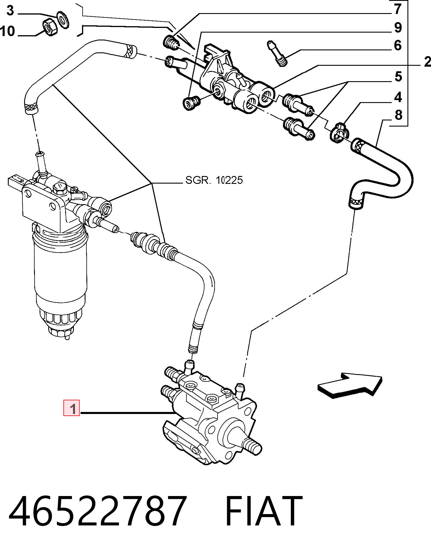  Bomba inyectora Alfa Romeo 147 