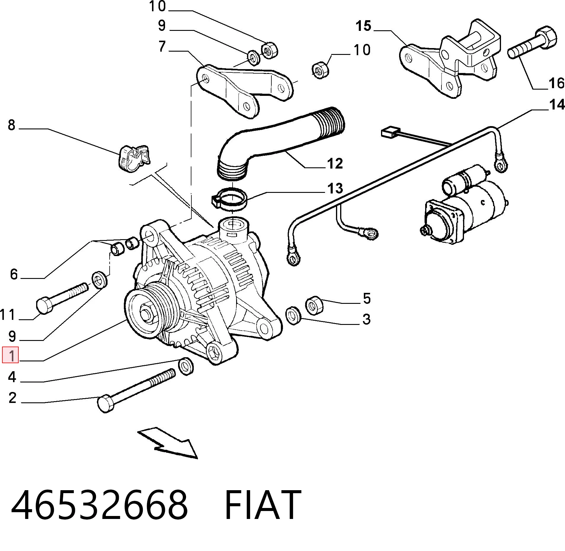 46532668 Fiat/Alfa/Lancia
