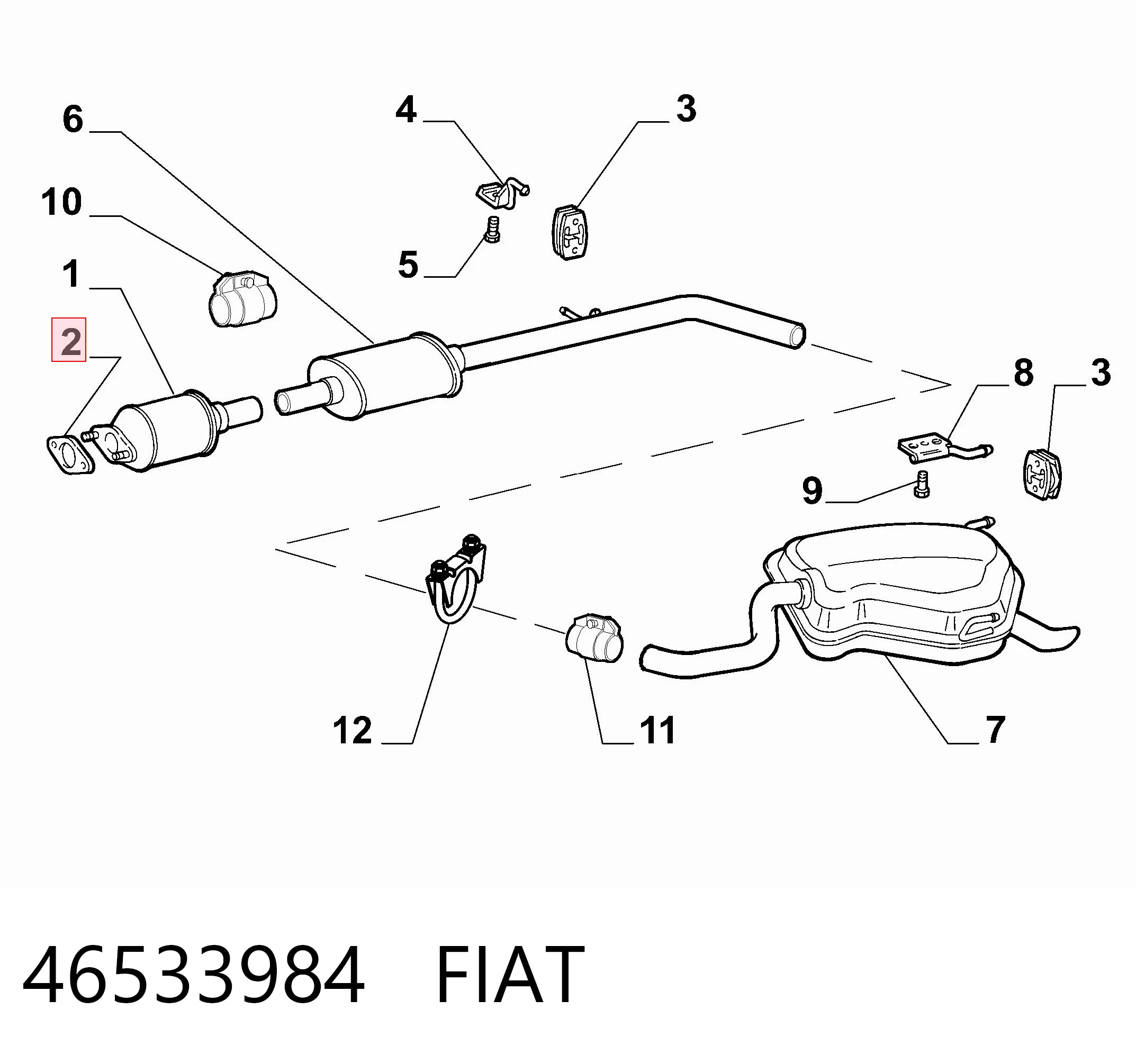 Junta de tubo de escape Fiat Punto II desde 3,07 €