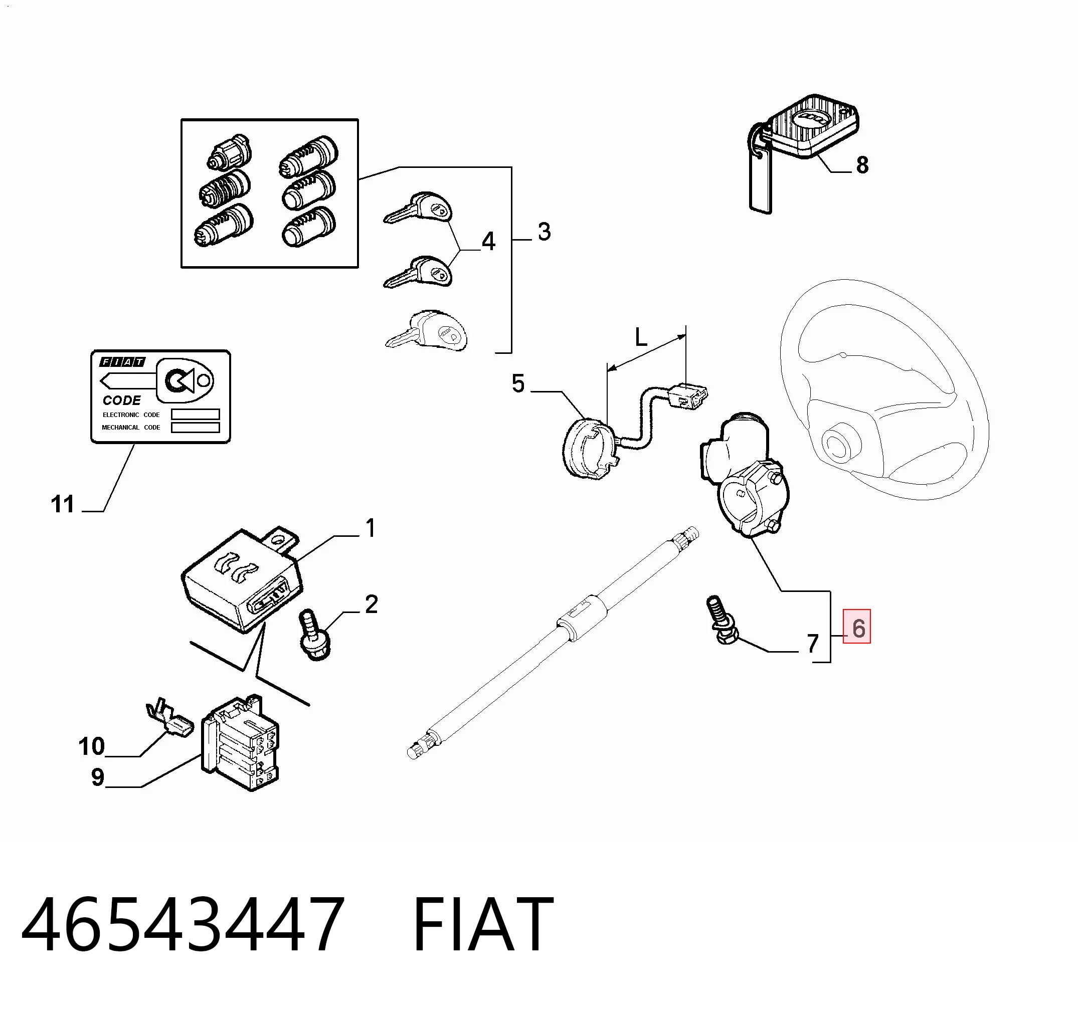 46543447 Fiat/Alfa/Lancia
